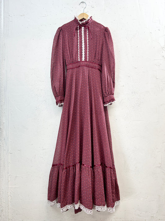 '70s Vintage Dress [J32456]