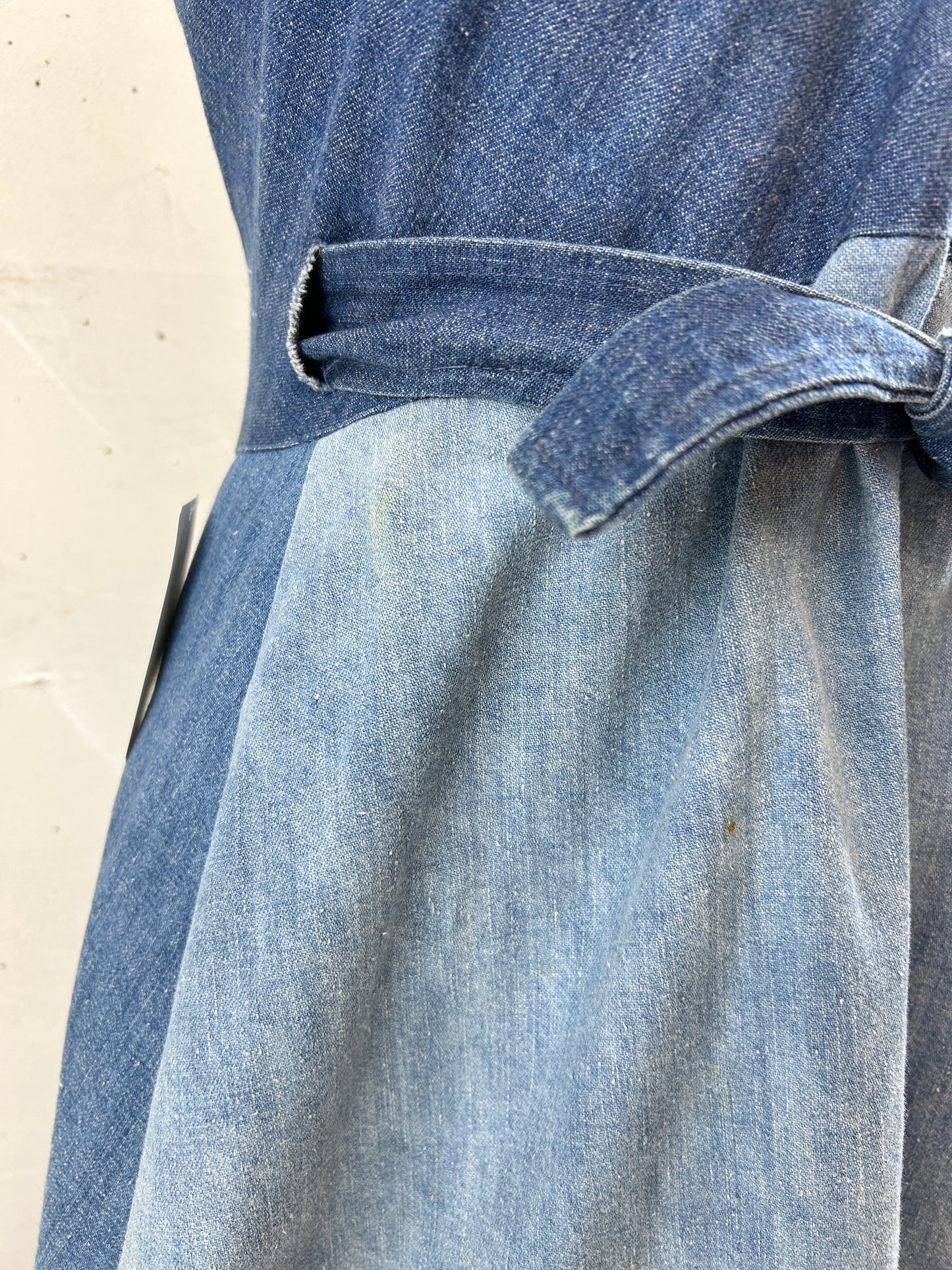 Vintage Dress '70s Denim [H30837]
