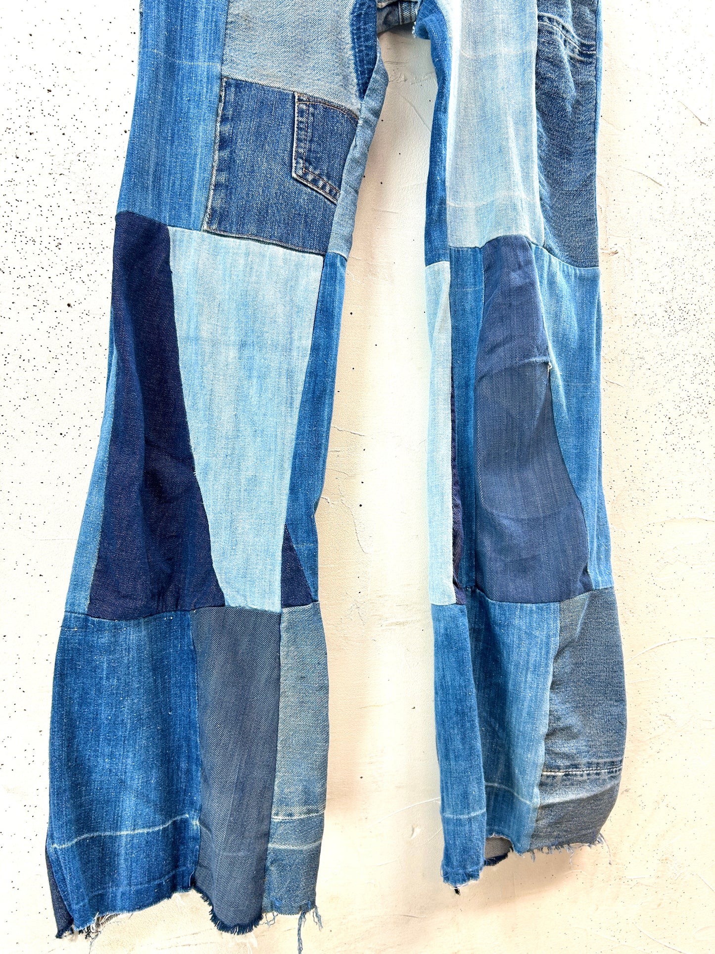 Vintage Crazy Denim Patchwork Pants[F32634]