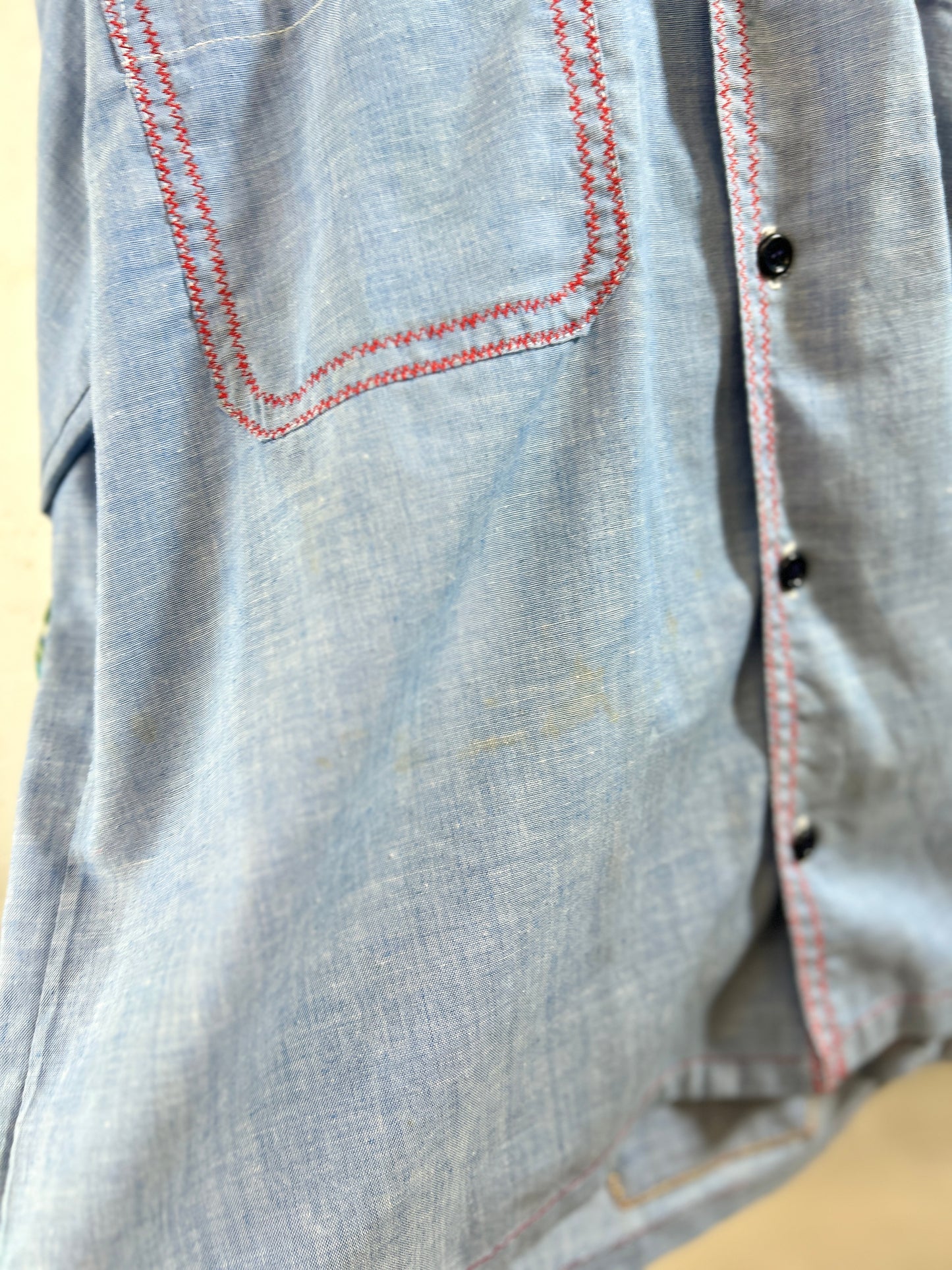 '70sVintage Chambray Shirt [H30982]