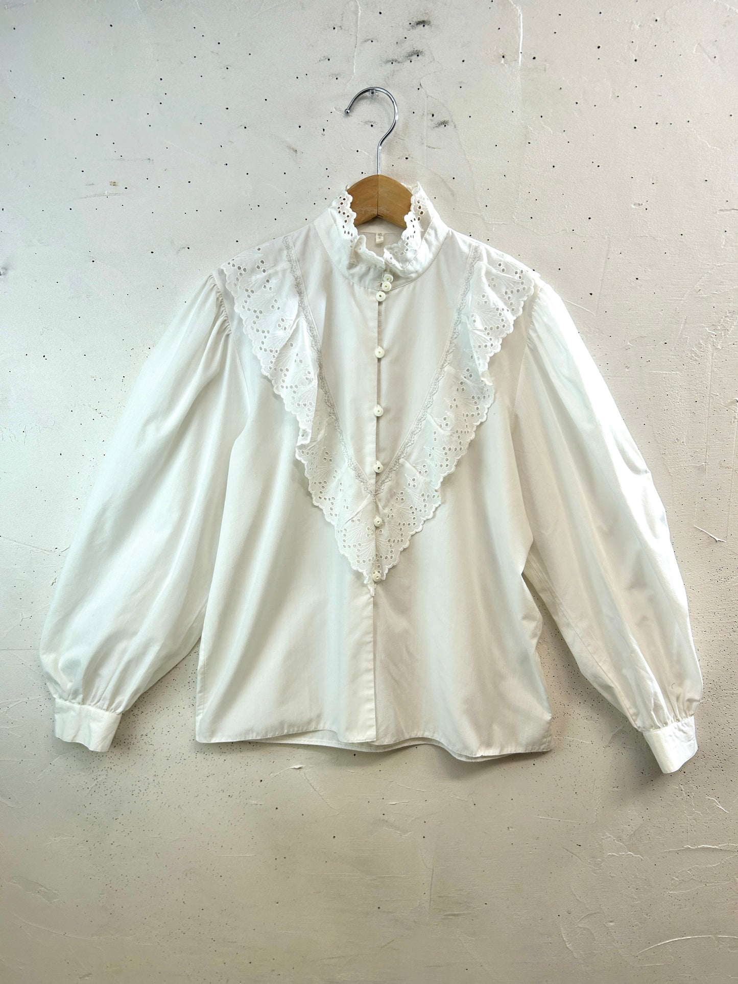 Vintage White Blouse [B31585]