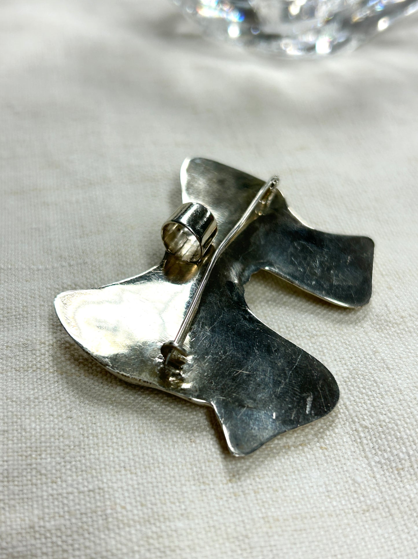 Vintage 925 Silver Brooch & Pendant Top [I30353]