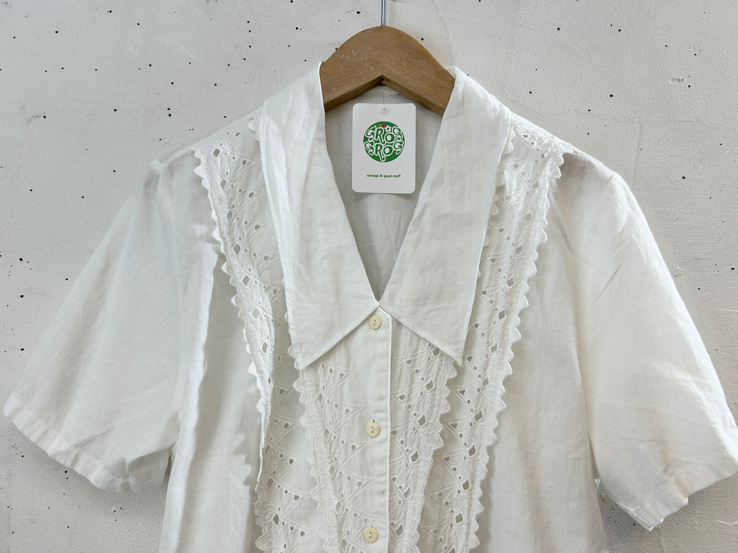 Vintage White Blouse [H30788]