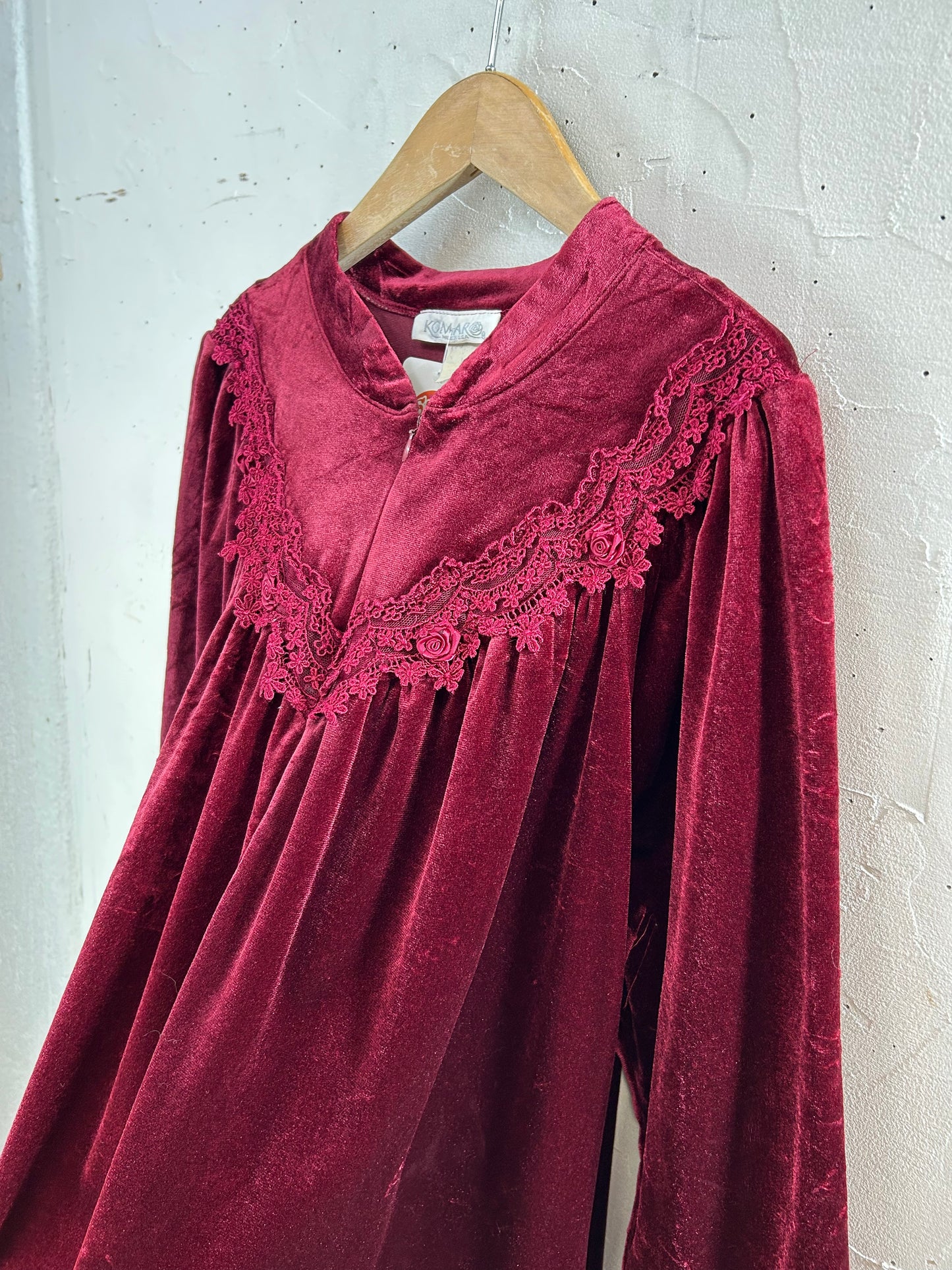 Vintage Velours Dress MADE IN USA [L29212]