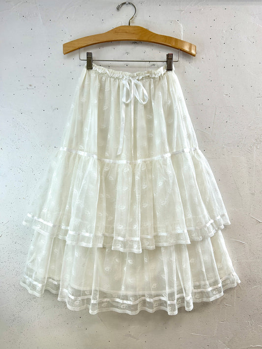 Vintage Tiered Skirt [F32557]