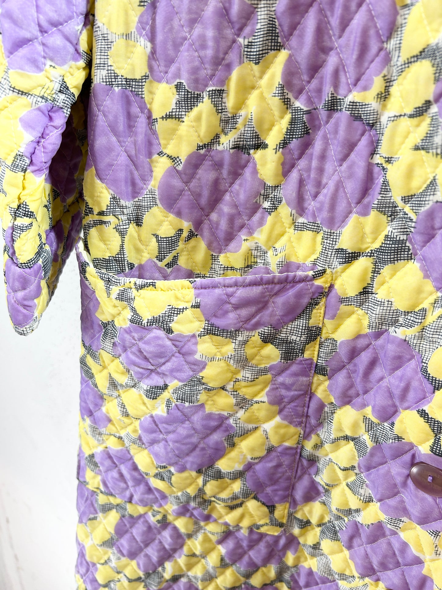 ’60s Vintage Quilting Gown [I30304]