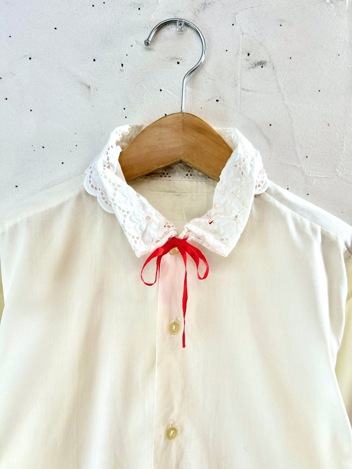 Vintage White Blouse  [K30846]