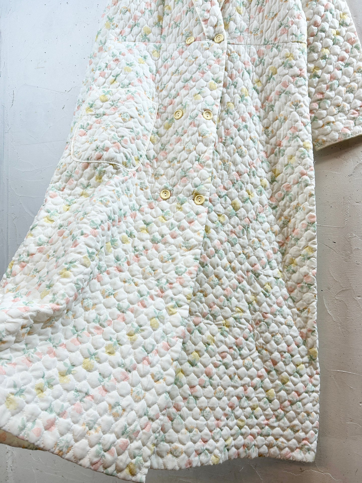 ’70s Vintage Quilting Gown [I30306]