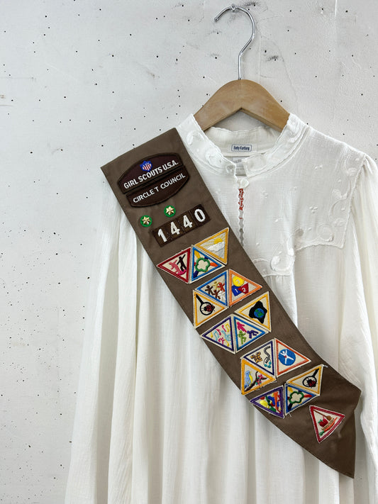 Vintage Girl Scout Sash [I30230]