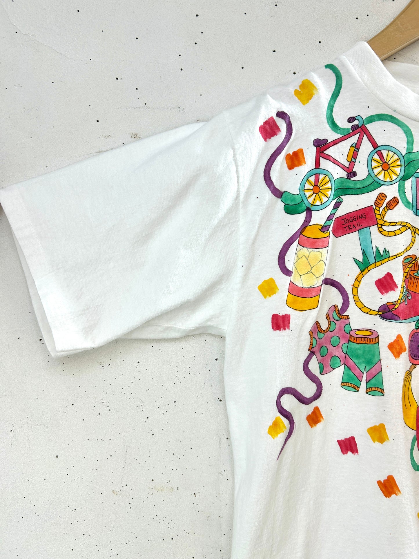 Vintage Hand Painted T-Shirt  MADE IN USA [F32762]