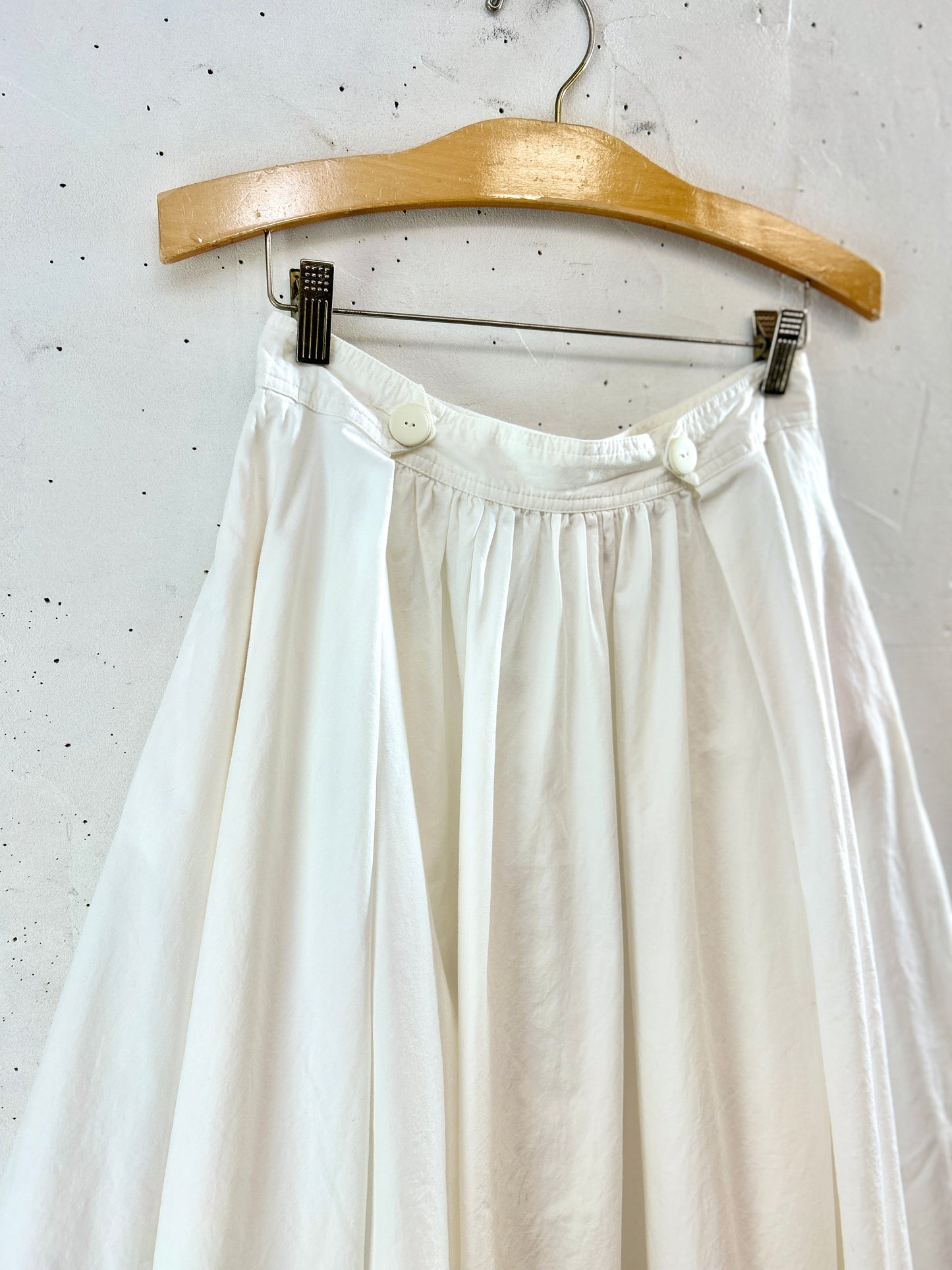 Vintage White Skirt MADE IN FRANCE [K30911]