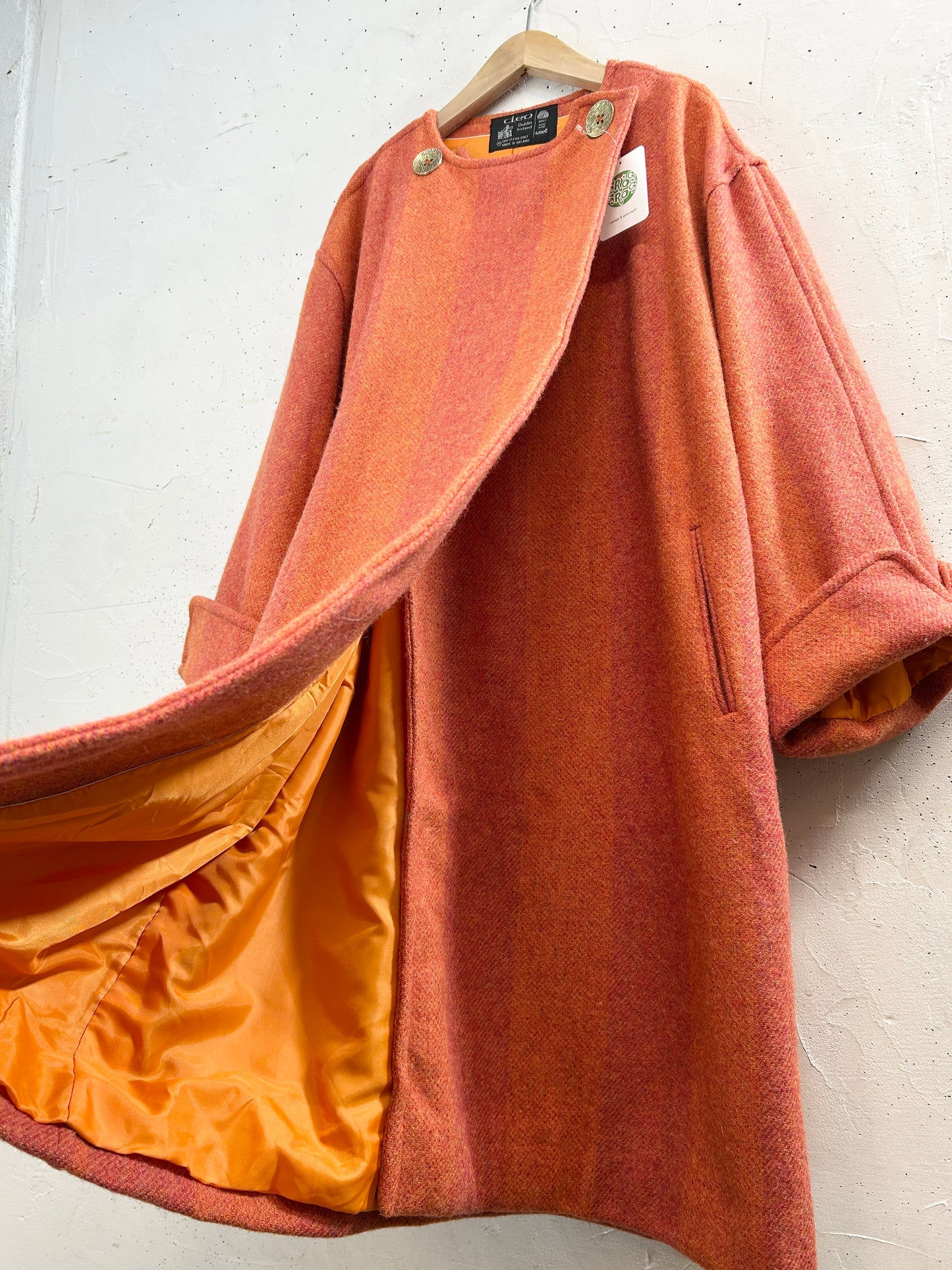 Vintage Wool Coat 〜MADE IN IRELAND〜 [L31119]