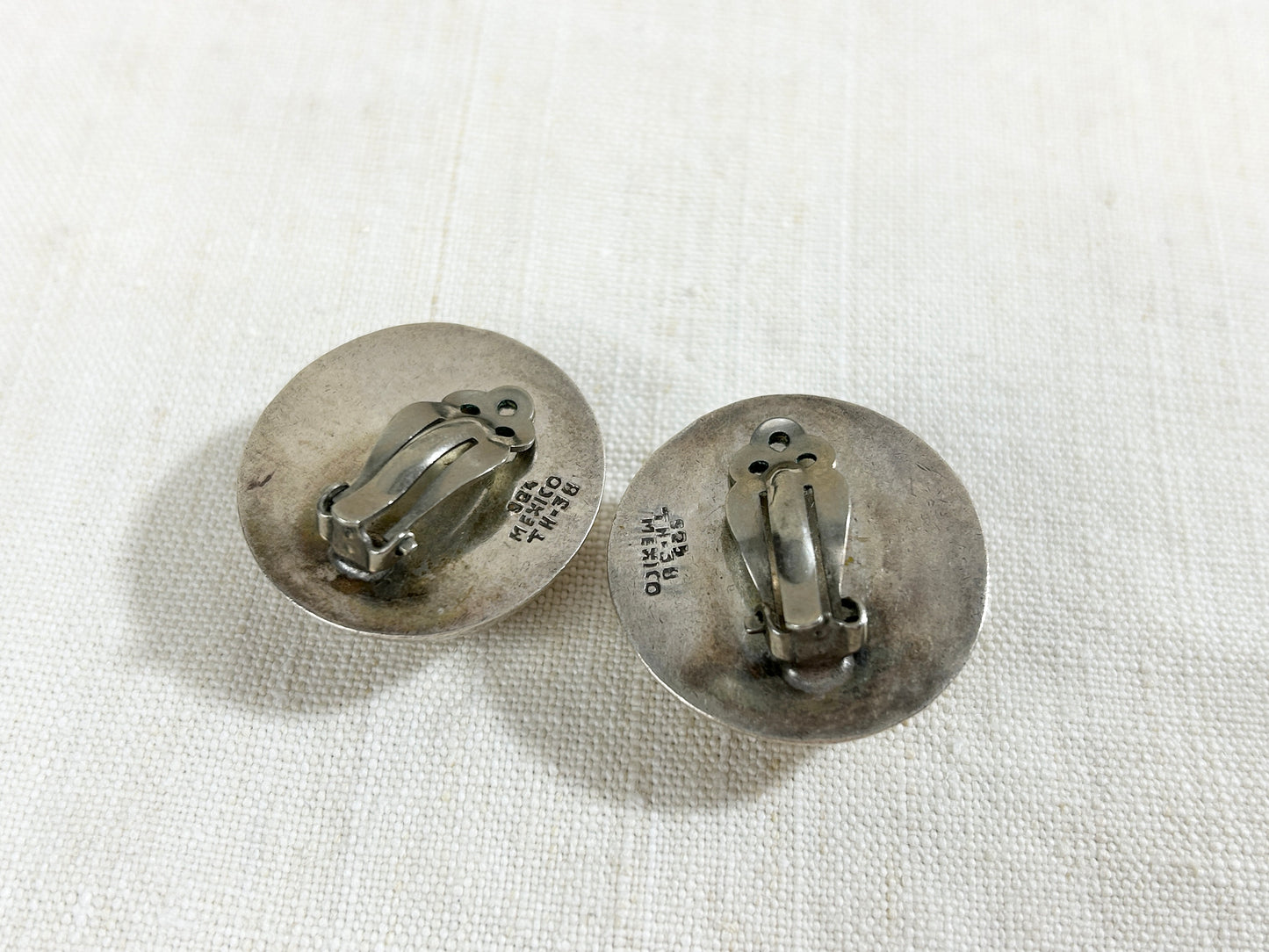 Vintage 925 Silver Earrings MADE IN MEXICO [I30260］