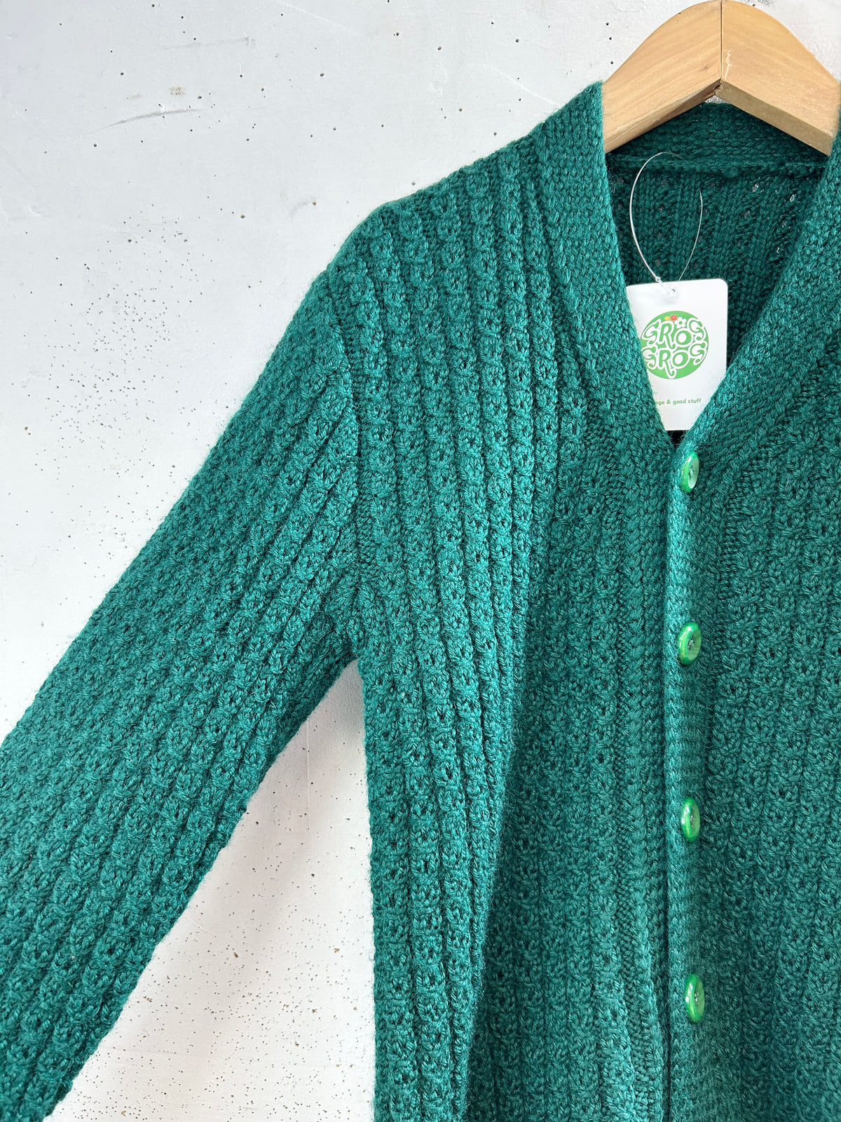 Vintage Hand Knit Cardigan [J34108]