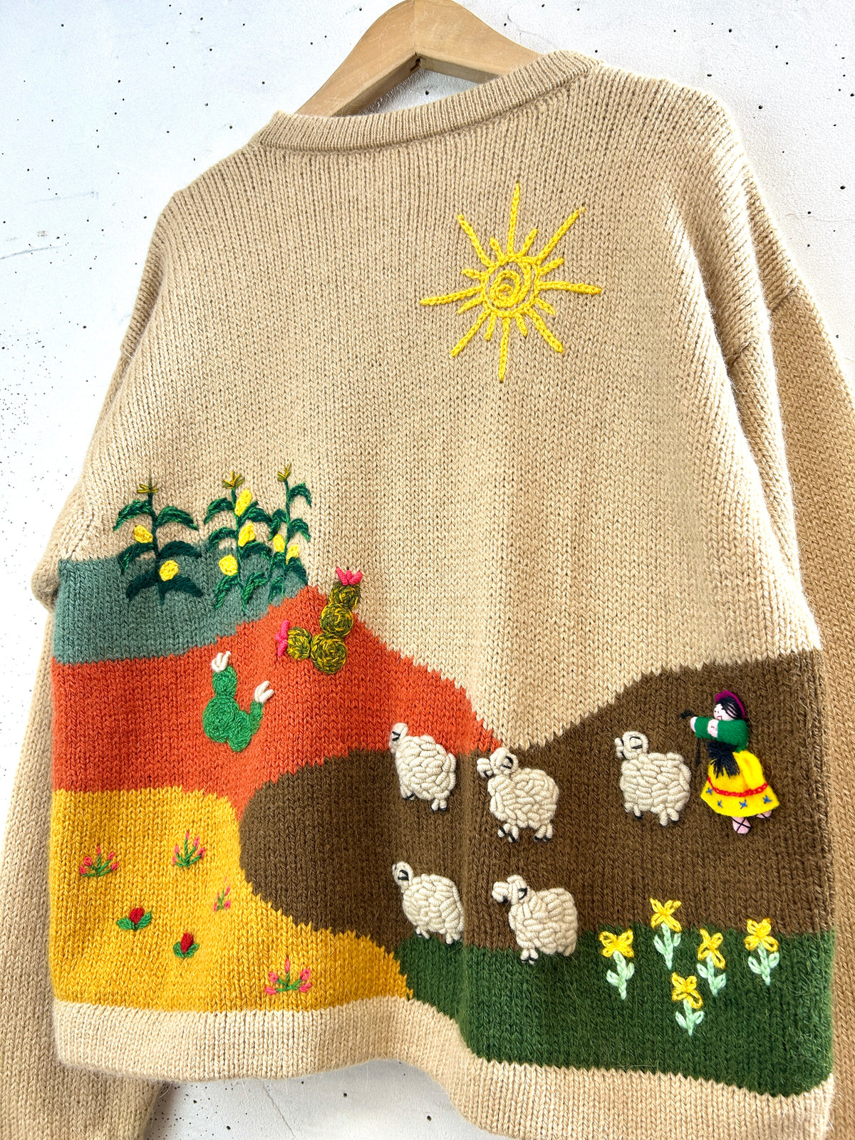 Vintage Knit Cardigan 〜MADE IN PERU〜 [I33919]