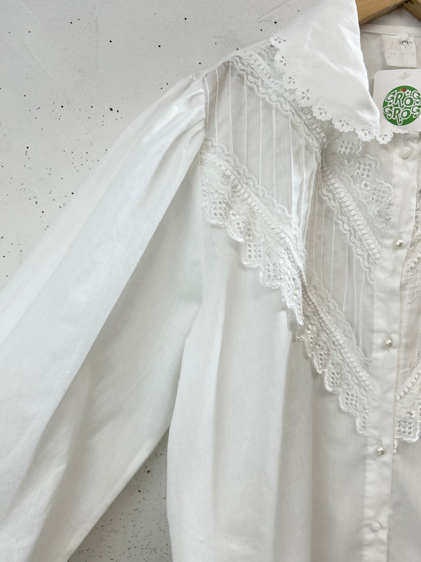 Vintage White Blouse [C31819]