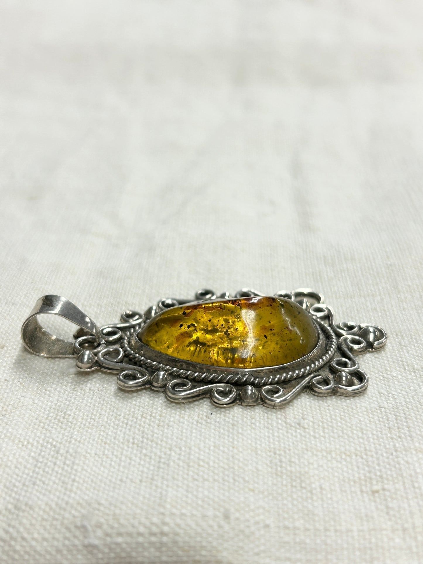 Vintage 925 Silver MEXICO Pendant Top [J30537]