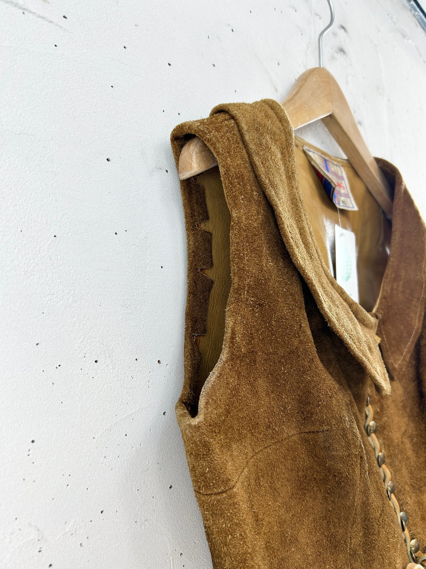 '70s Vintage Leather Vest 〜Poor Richard's〜 [J30550]