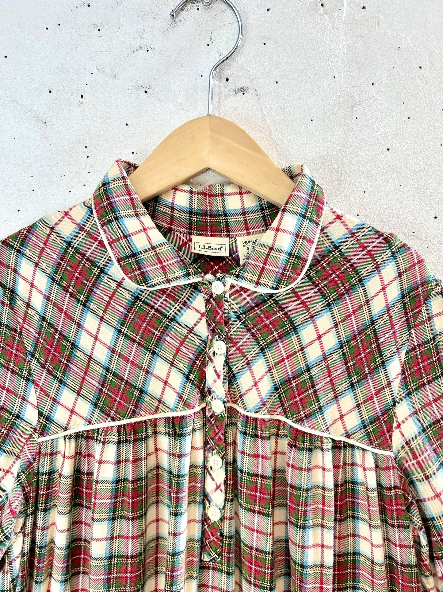 Vintage Plaid Dress 〜L.L.Bean〜 [J30437]