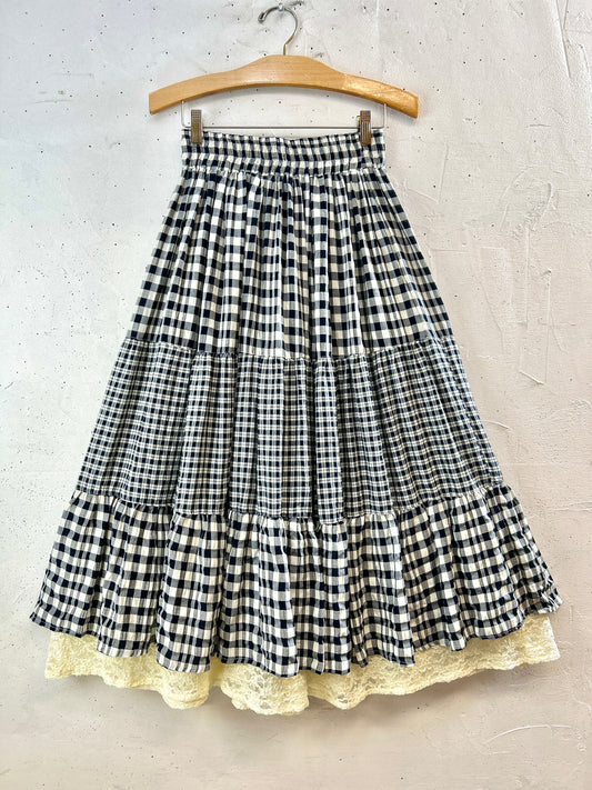 Vintage Tiered Skirt MADE IN FRANCE [K30715]