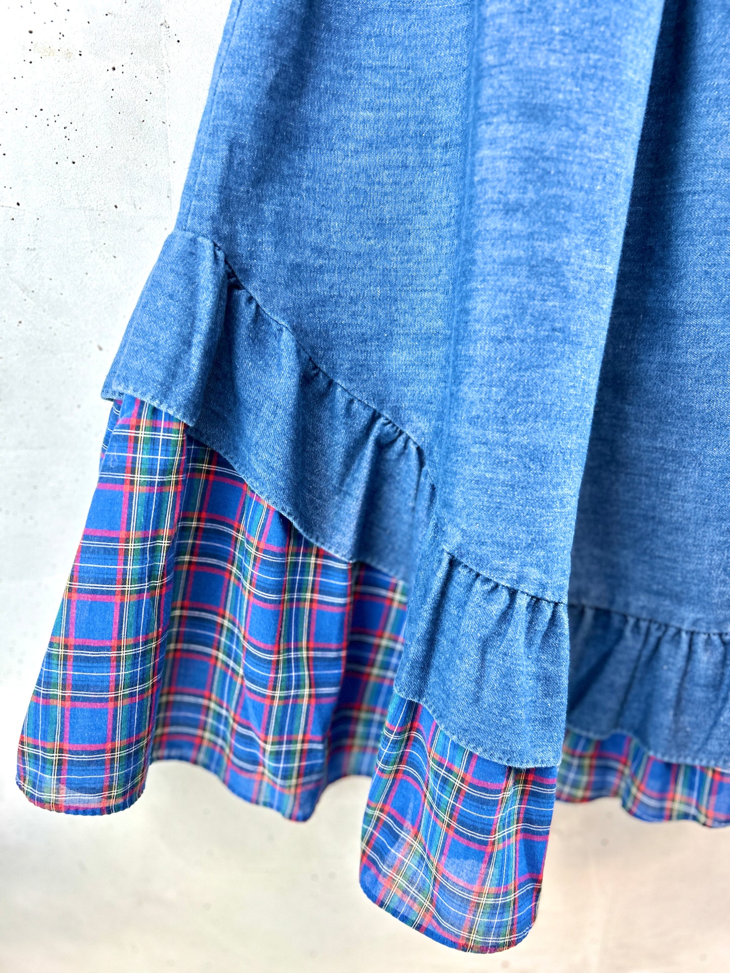 Vintage Tiered Skirt  new york  [H30822]
