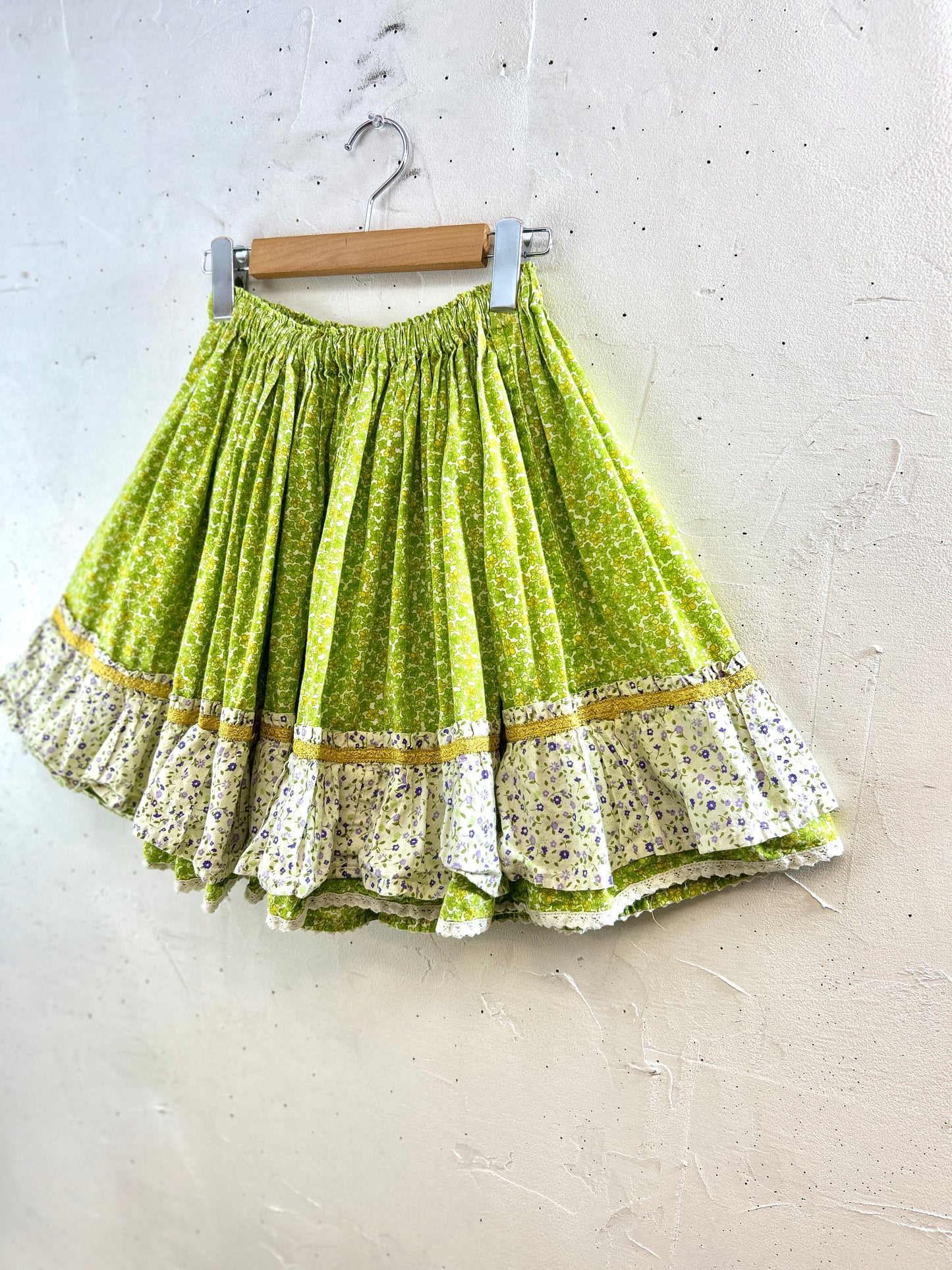 '70sVintage Tiered Skirt  [H30823]