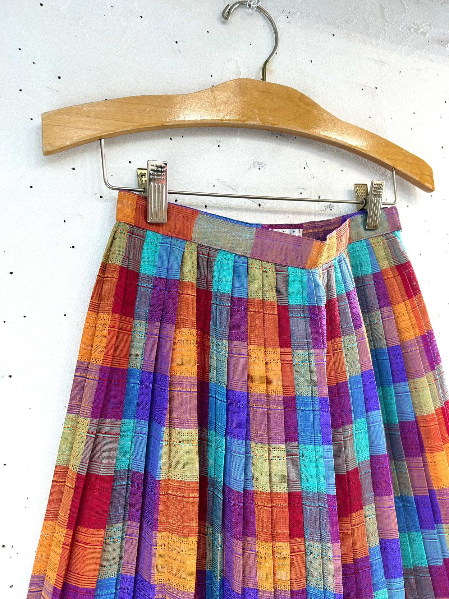 Vintage Plaid Skirt   [E32427]