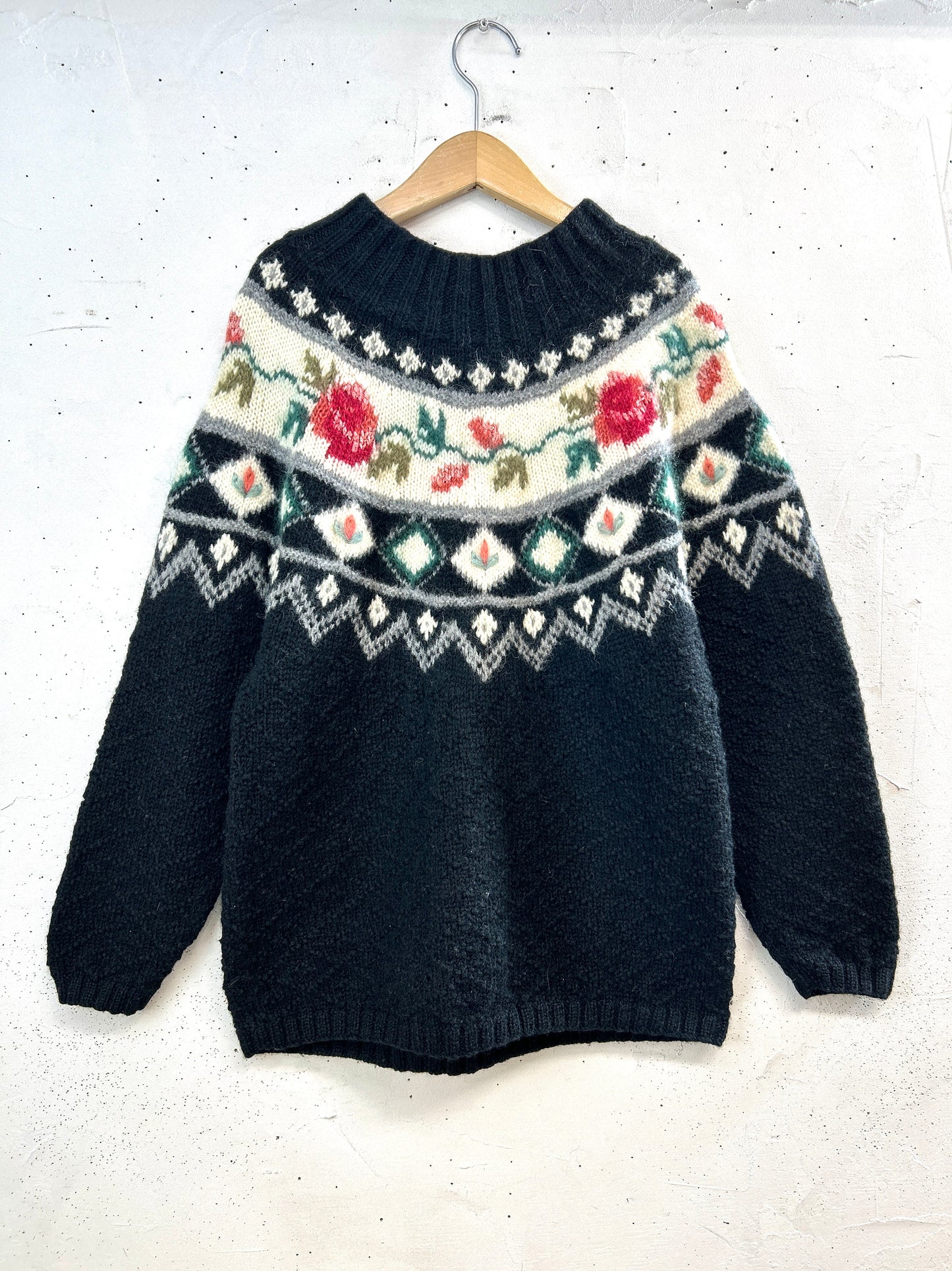 Vintage Hand Knit Sweater[A31380]