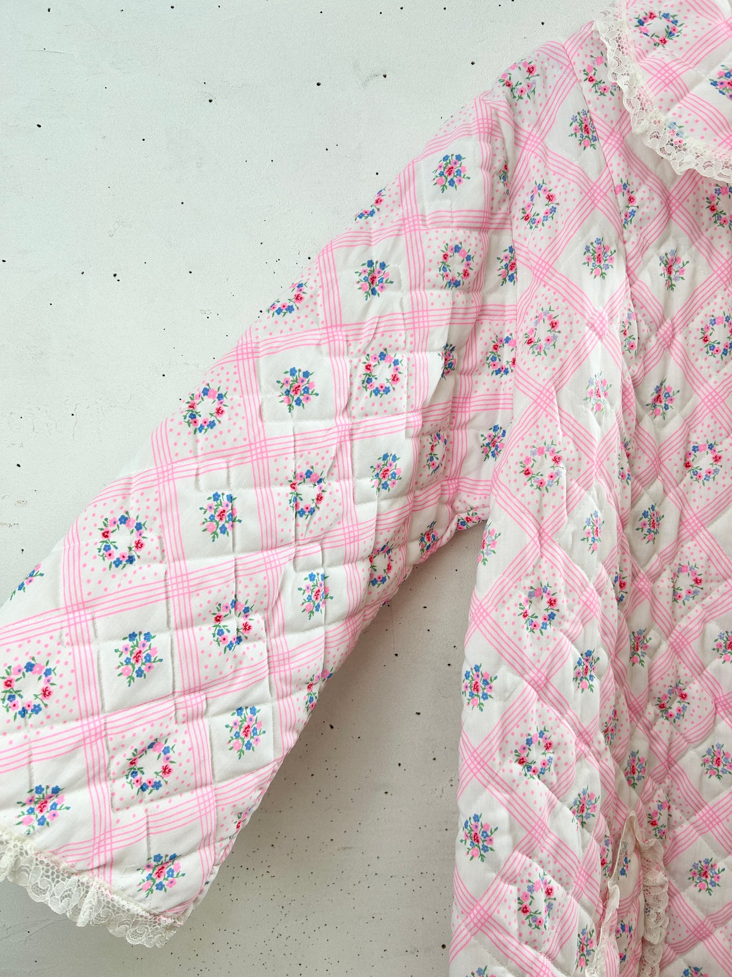 ’70s Vintage Quilting Gown [I30305]