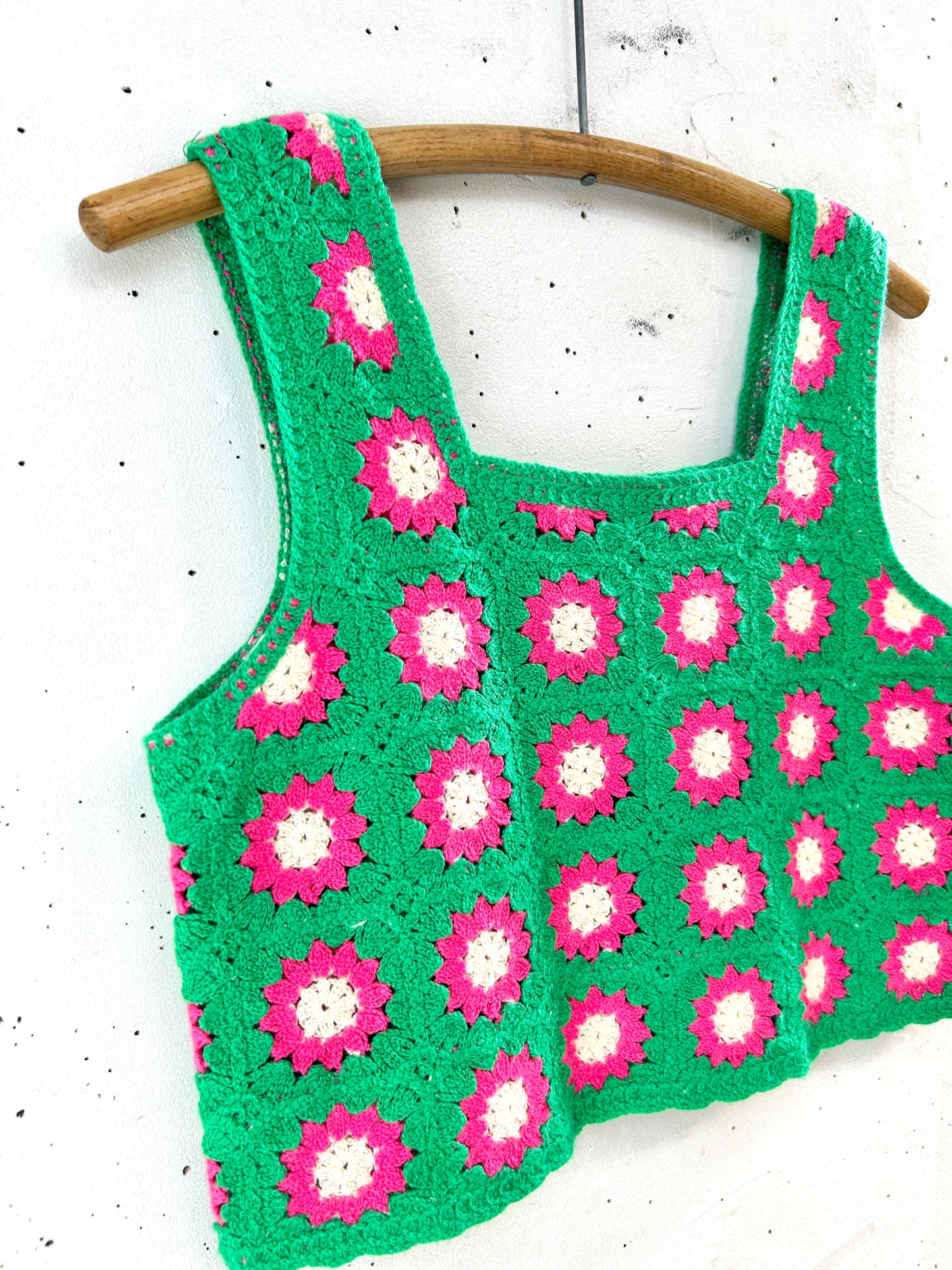 Vintage Granny Square Vest [G32926]