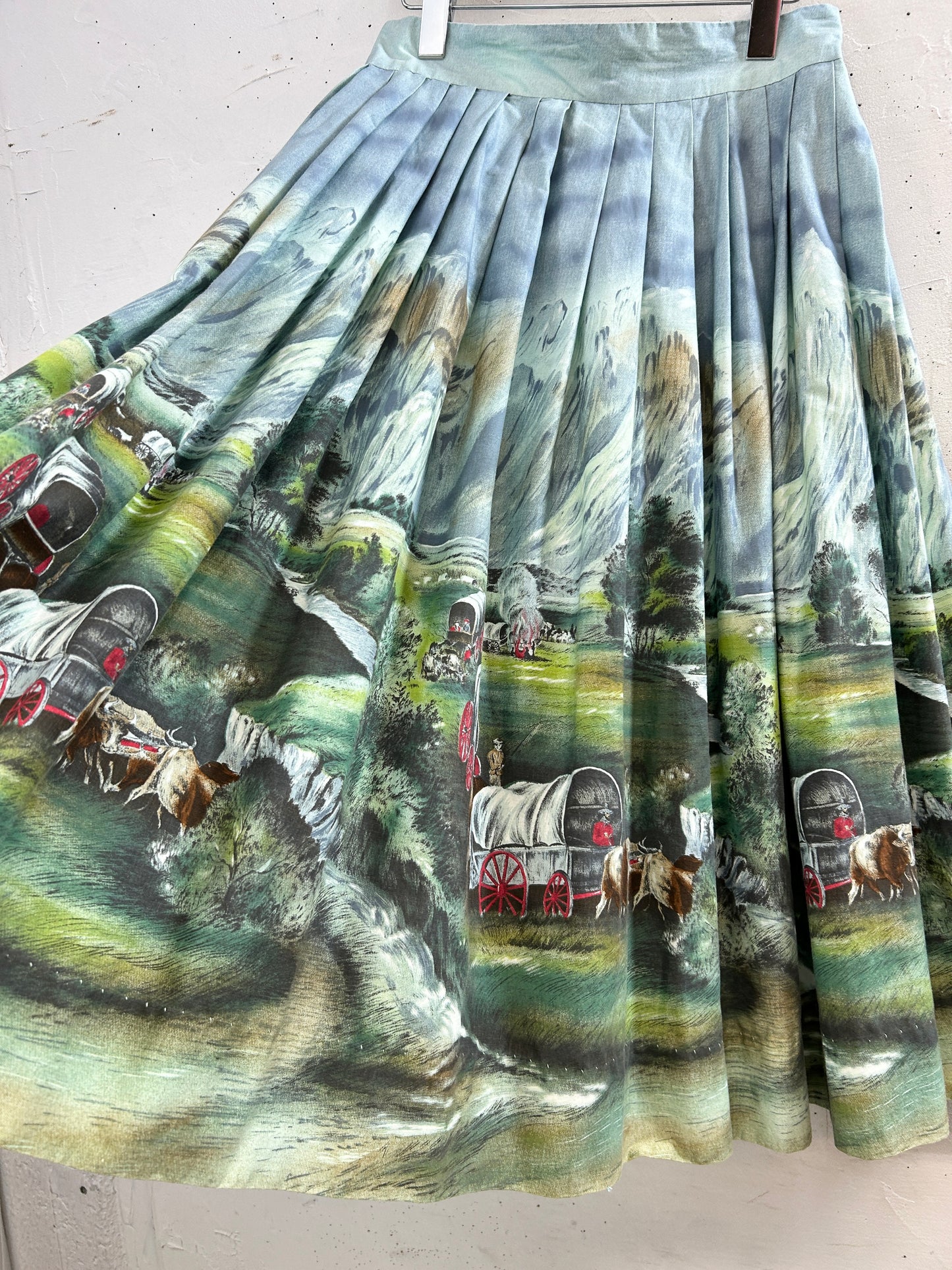'50s Vintage End Pattern Skirt [G33175]