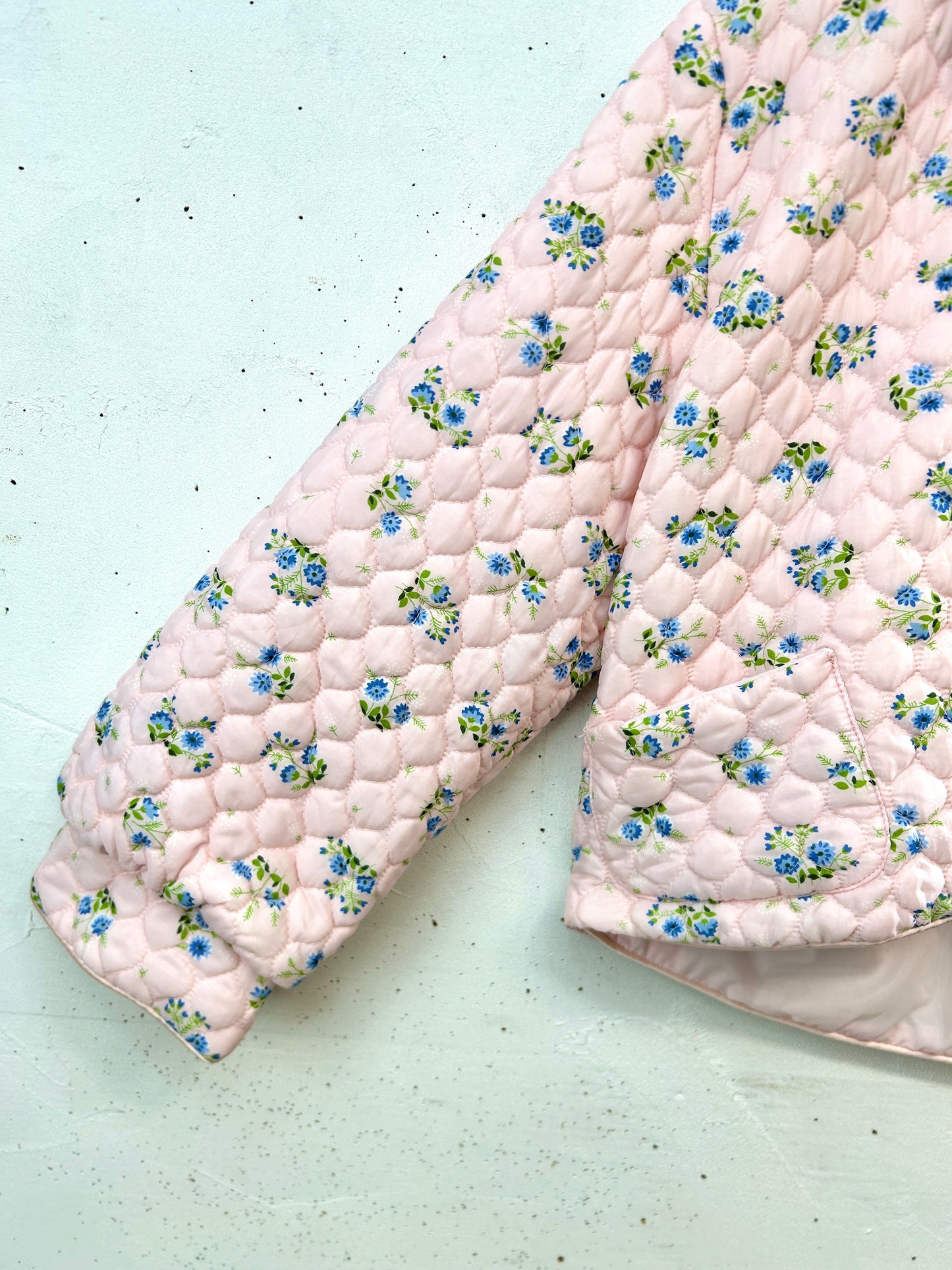 '60s Vintage Quilting Bed Jacket [L31054]