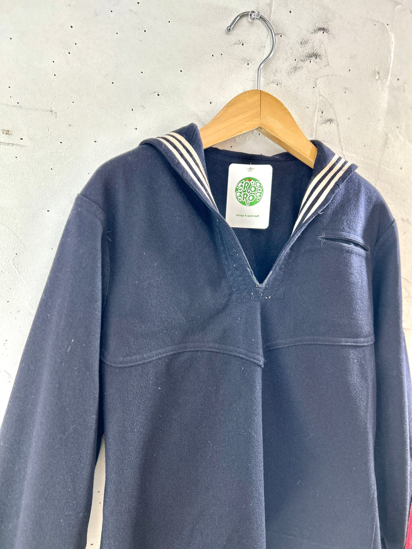 '50s-'60s Vintage U.S.NAVY Sailor Shirt [J30481]