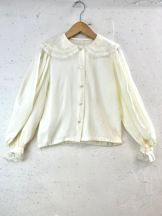 Vintage White Blouse [H33504]