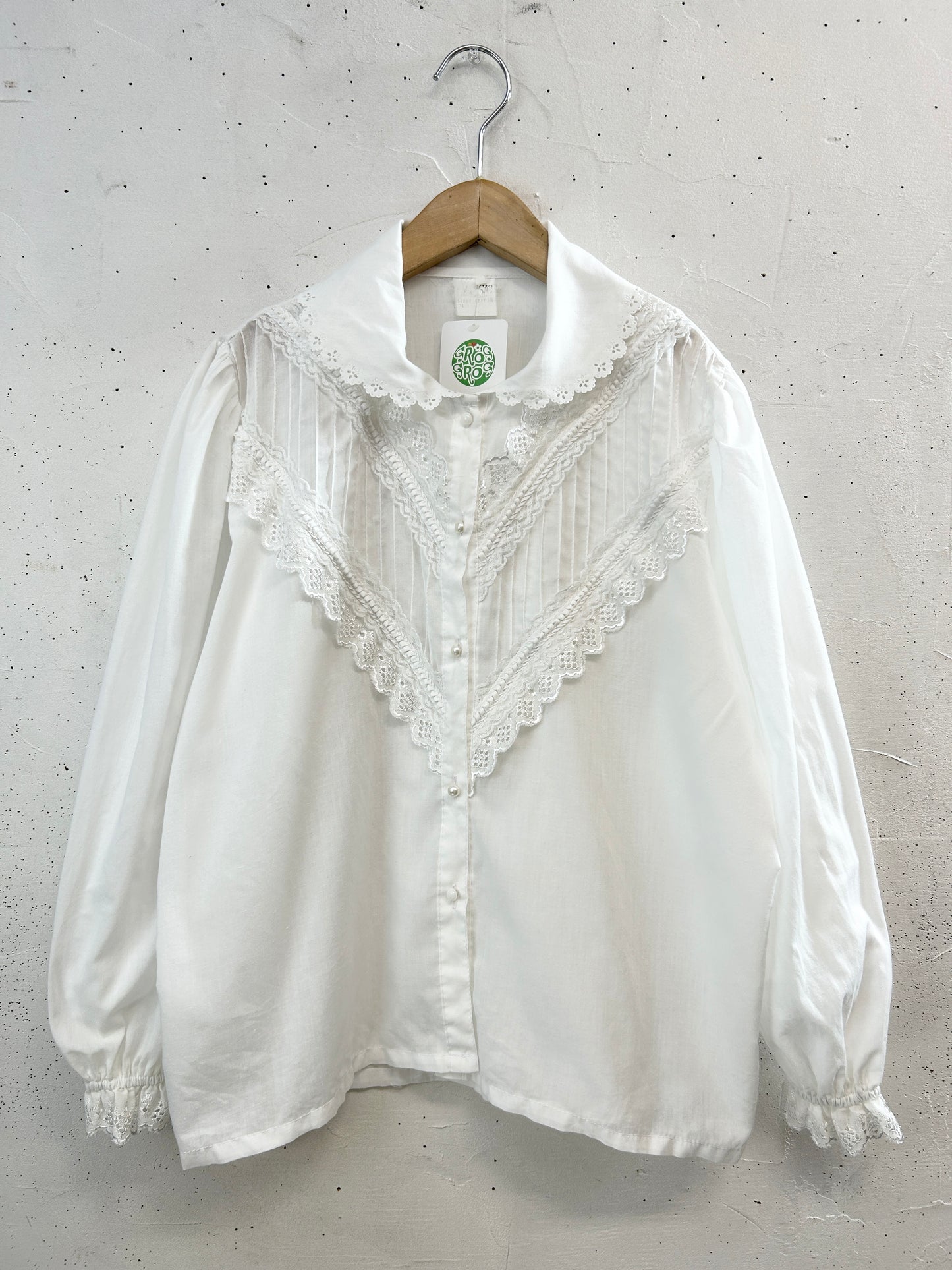 Vintage White Blouse [C31819]
