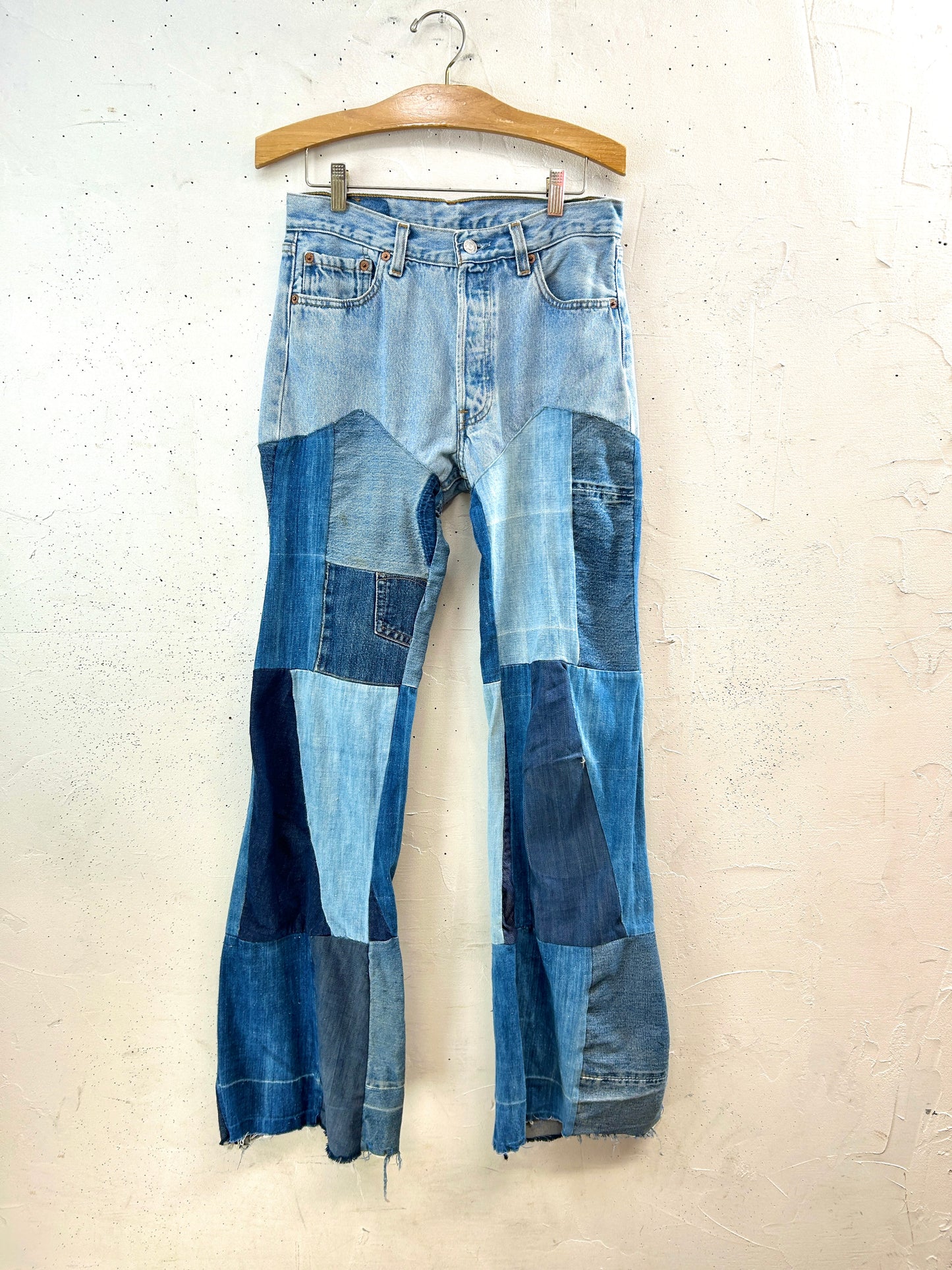 Vintage Crazy Denim Patchwork Pants[F32634]