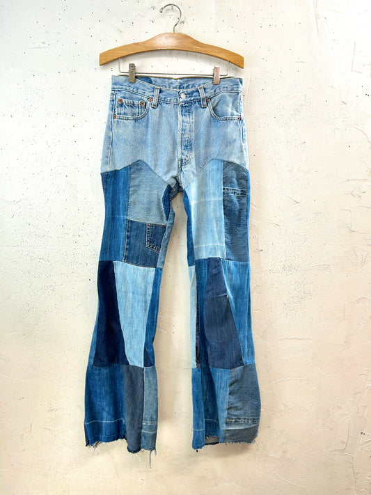 Vintage Crazy Denim Patchwork Pants[F32634]