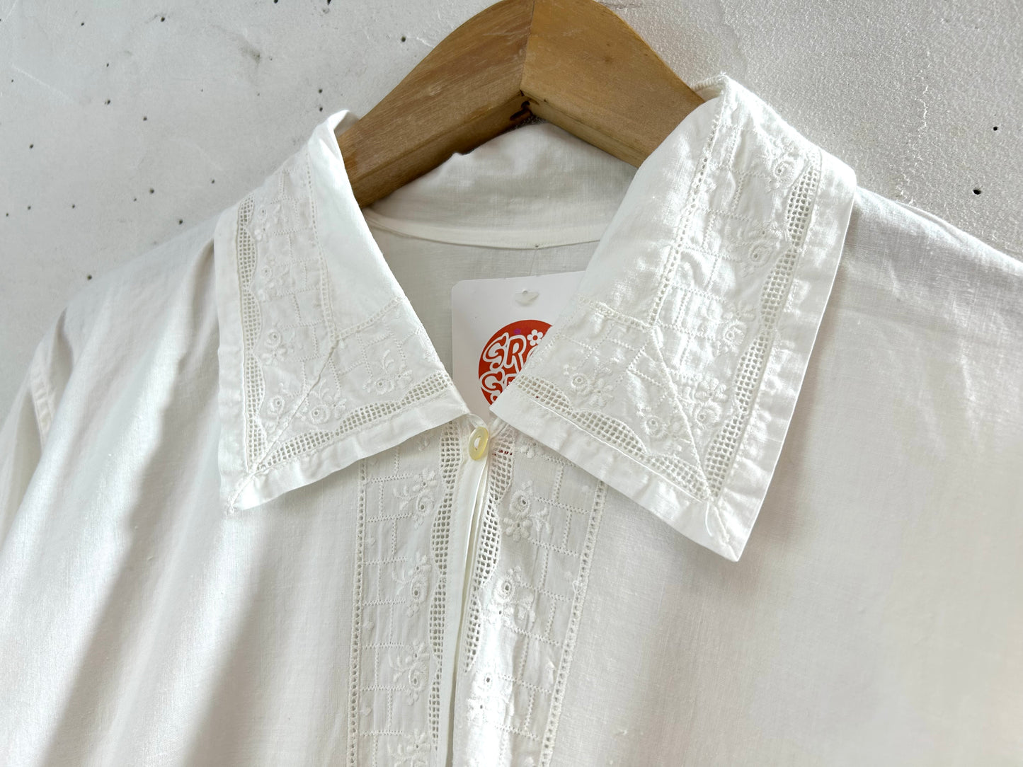 Vintage White Night Dress [D29997]