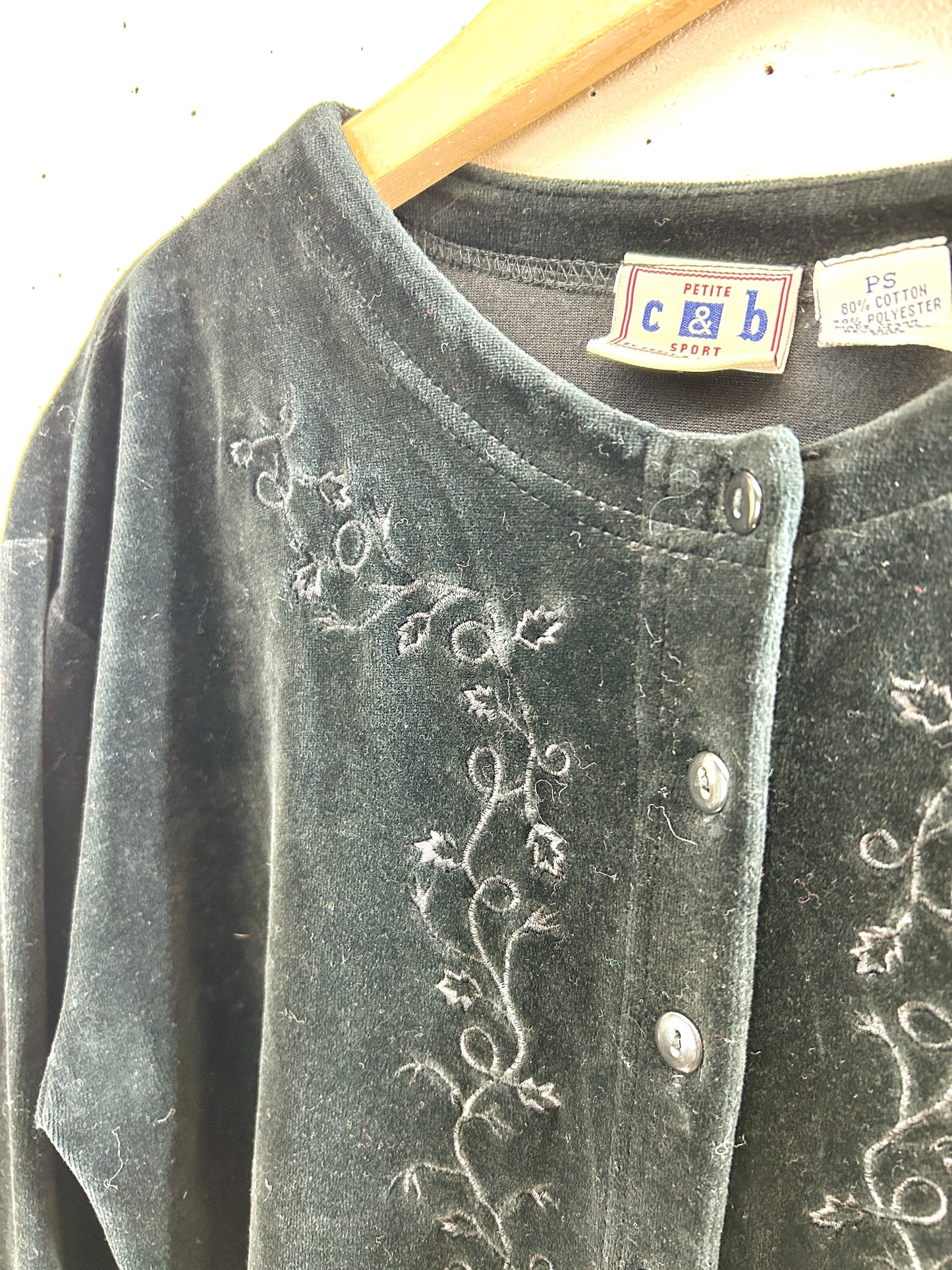 Vintage velours tops [K30928]