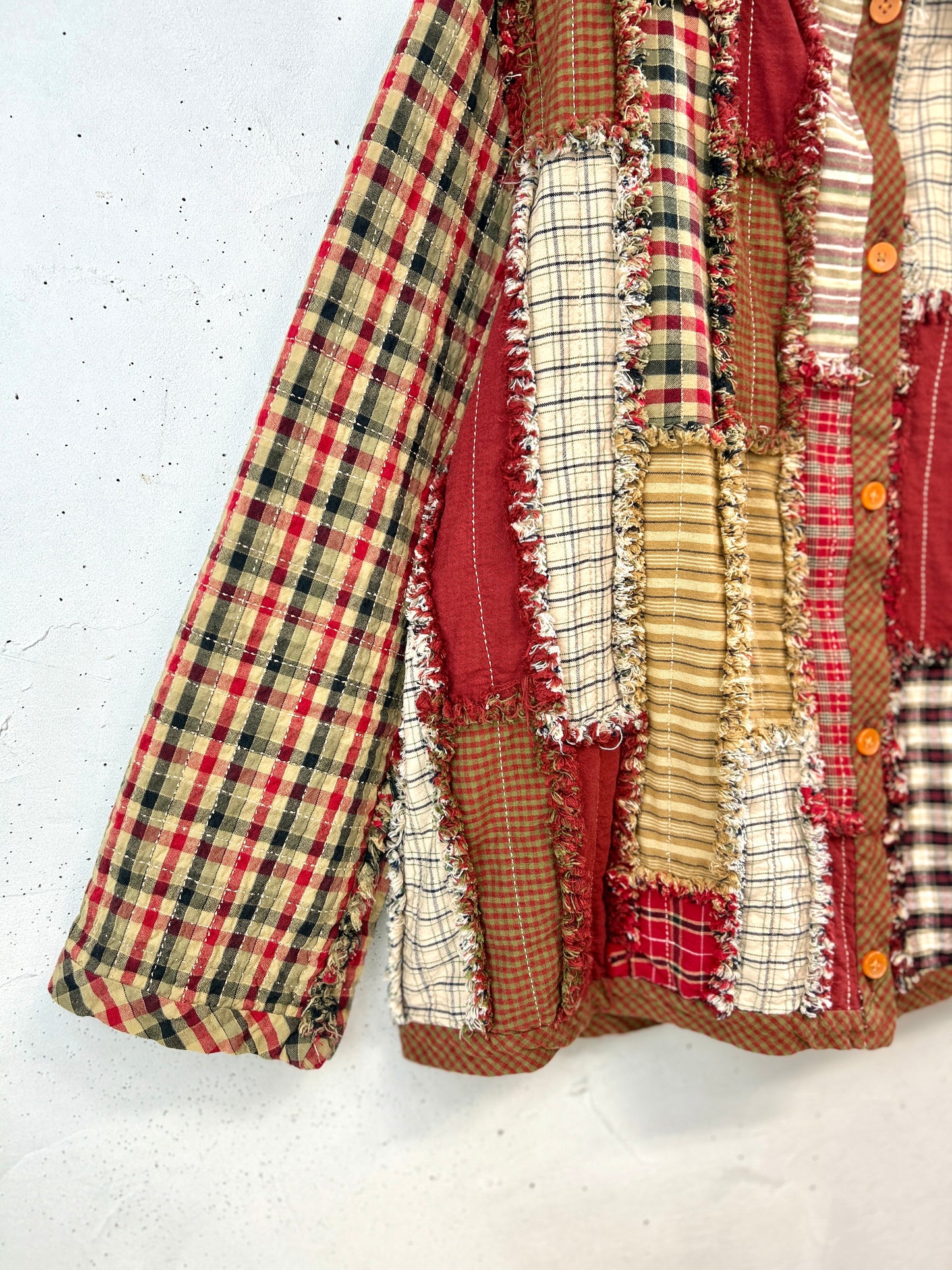 Vintage Patchwork Quilt Jacket  [L31073]