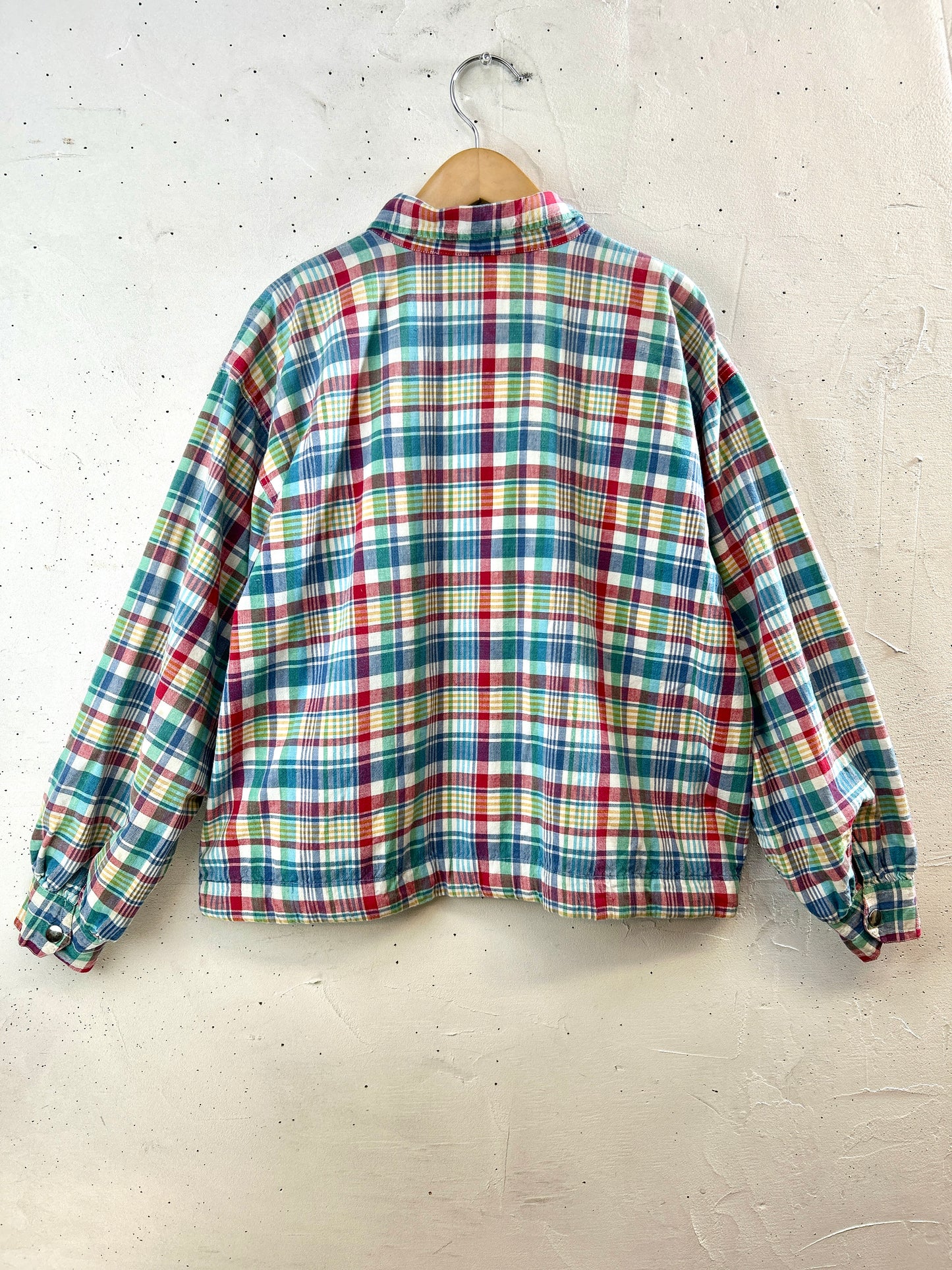 Vintage Plaid Jacket　MADE IN INDIA  [I3104]