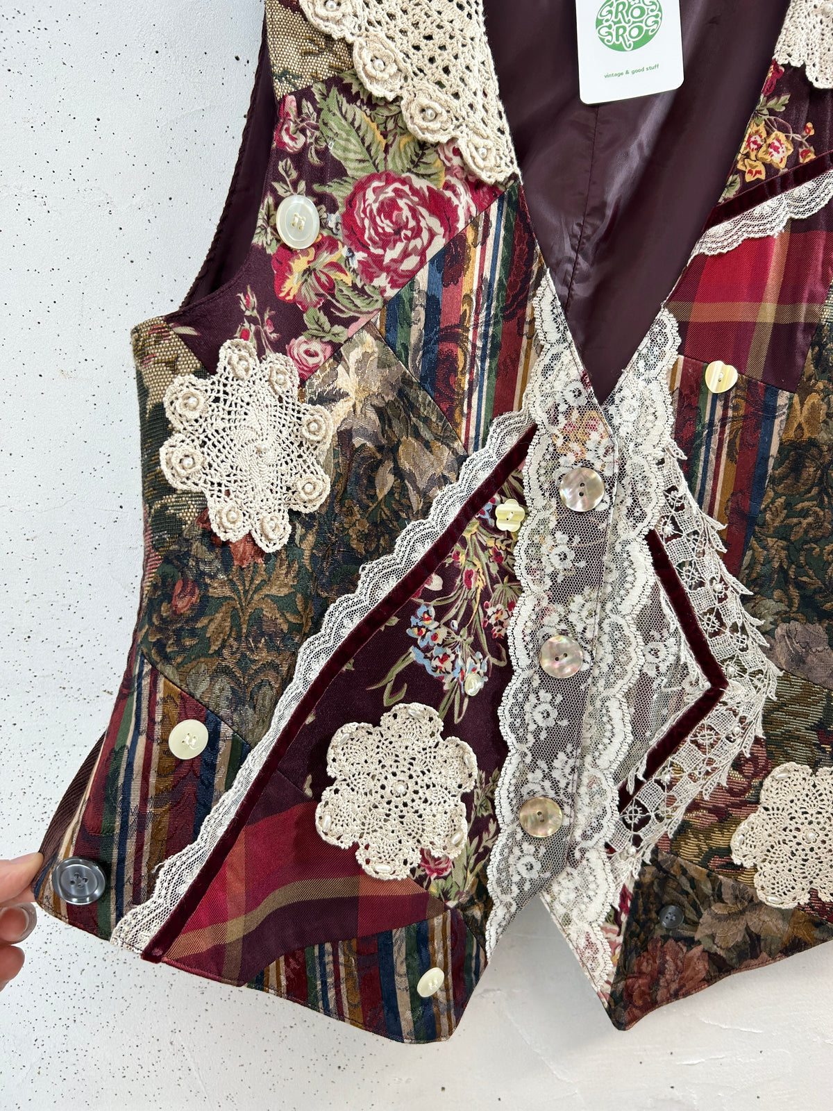 Vintage Gobelin Vest 〜Susan Bristol〜 [J34333]