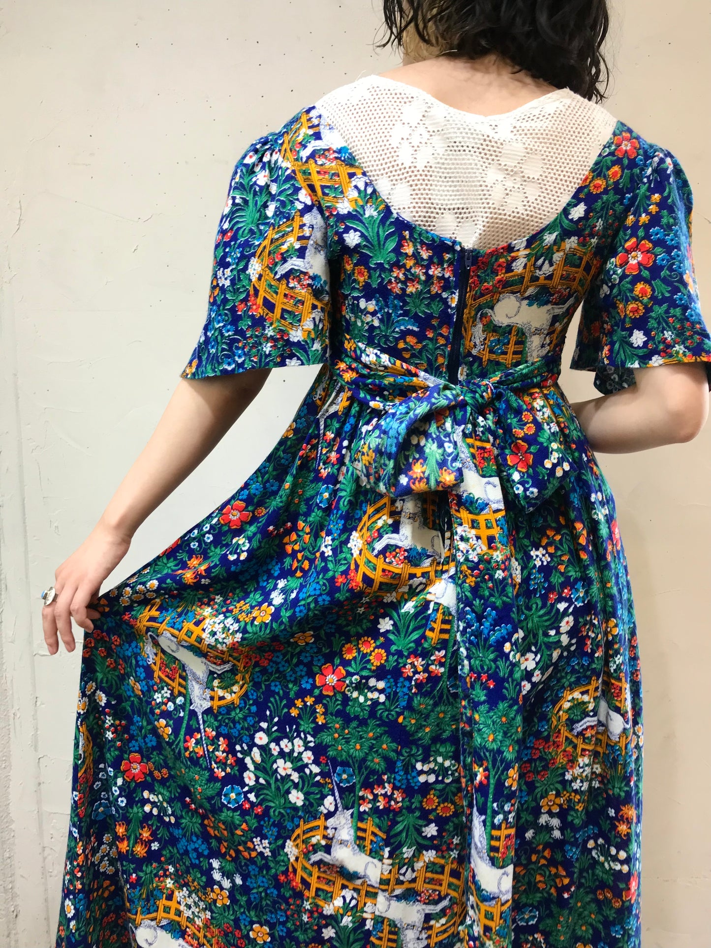 ’70s Vintage Dress 〜CLANCY JRS CALIFORNIA〜 [G24575]