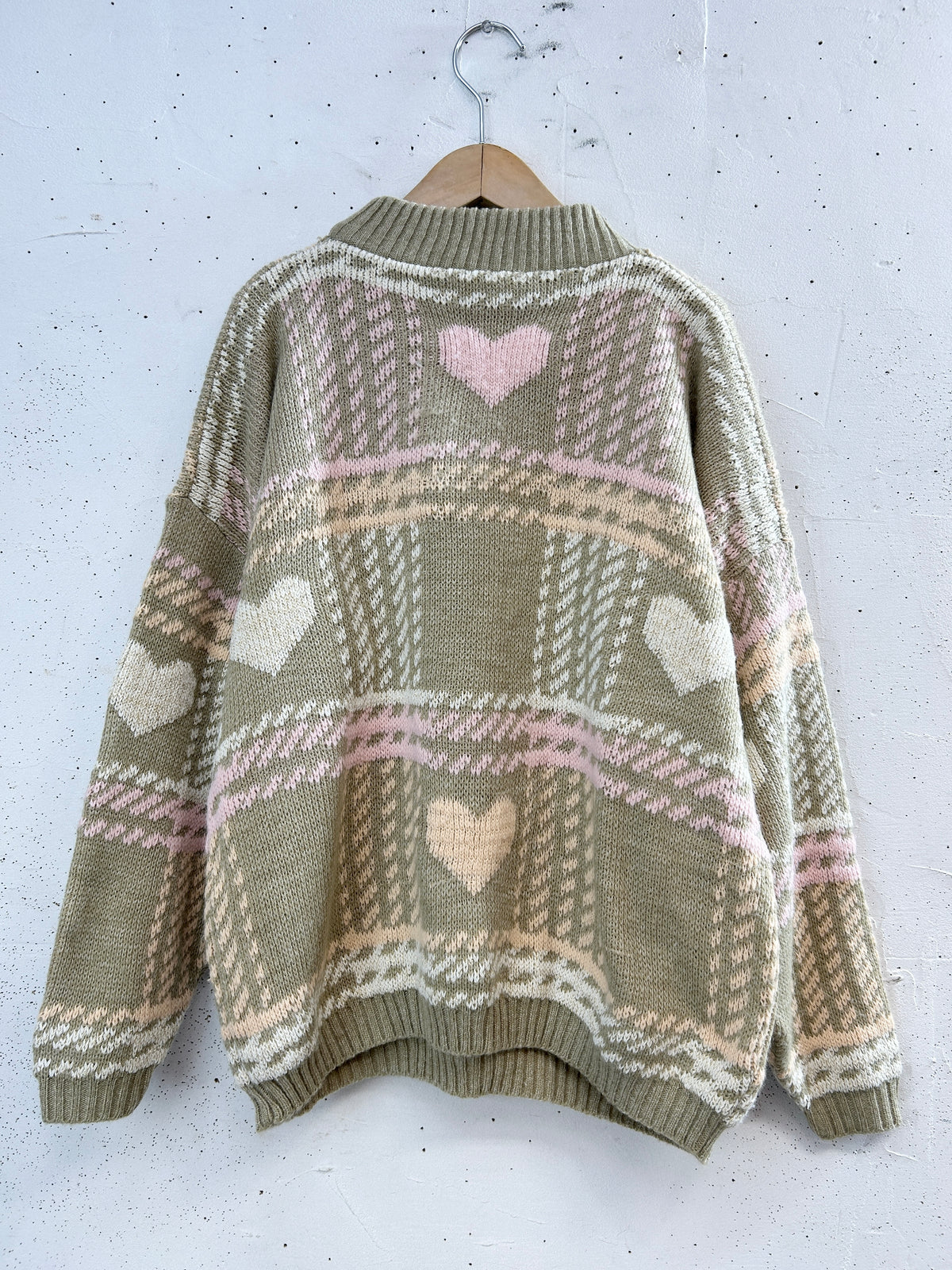 '80s Vintage Fancy Knit Sweater MADE IN USA [I33908]