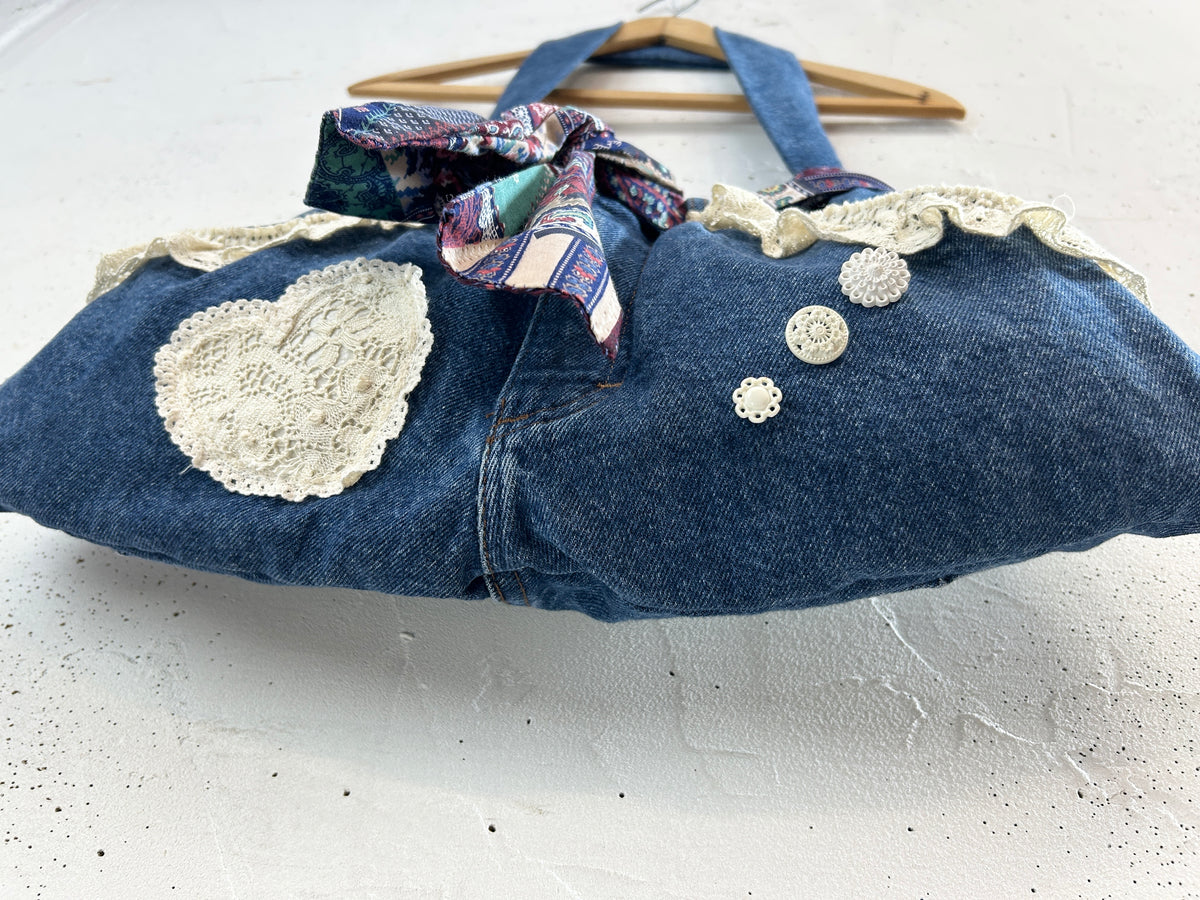 Vintage Denim Custom Bag [J34163]