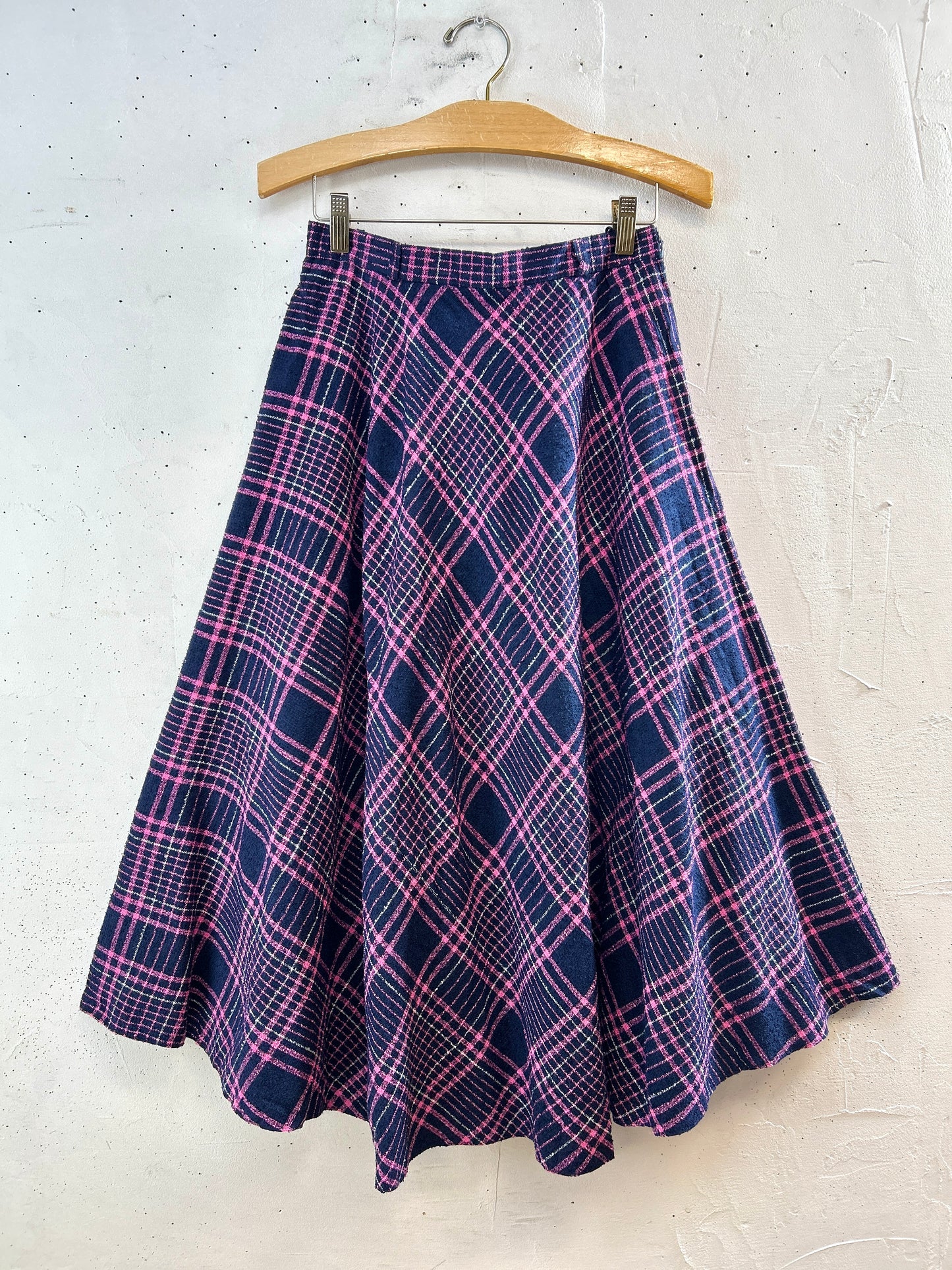 Vintage Plaid Skirt 〜BERTONE〜  [L30968]
