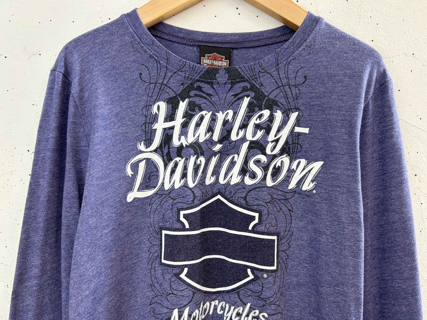 Vintage Long Sleeve Shirt 〜Harley Davidson〜 [H33516]