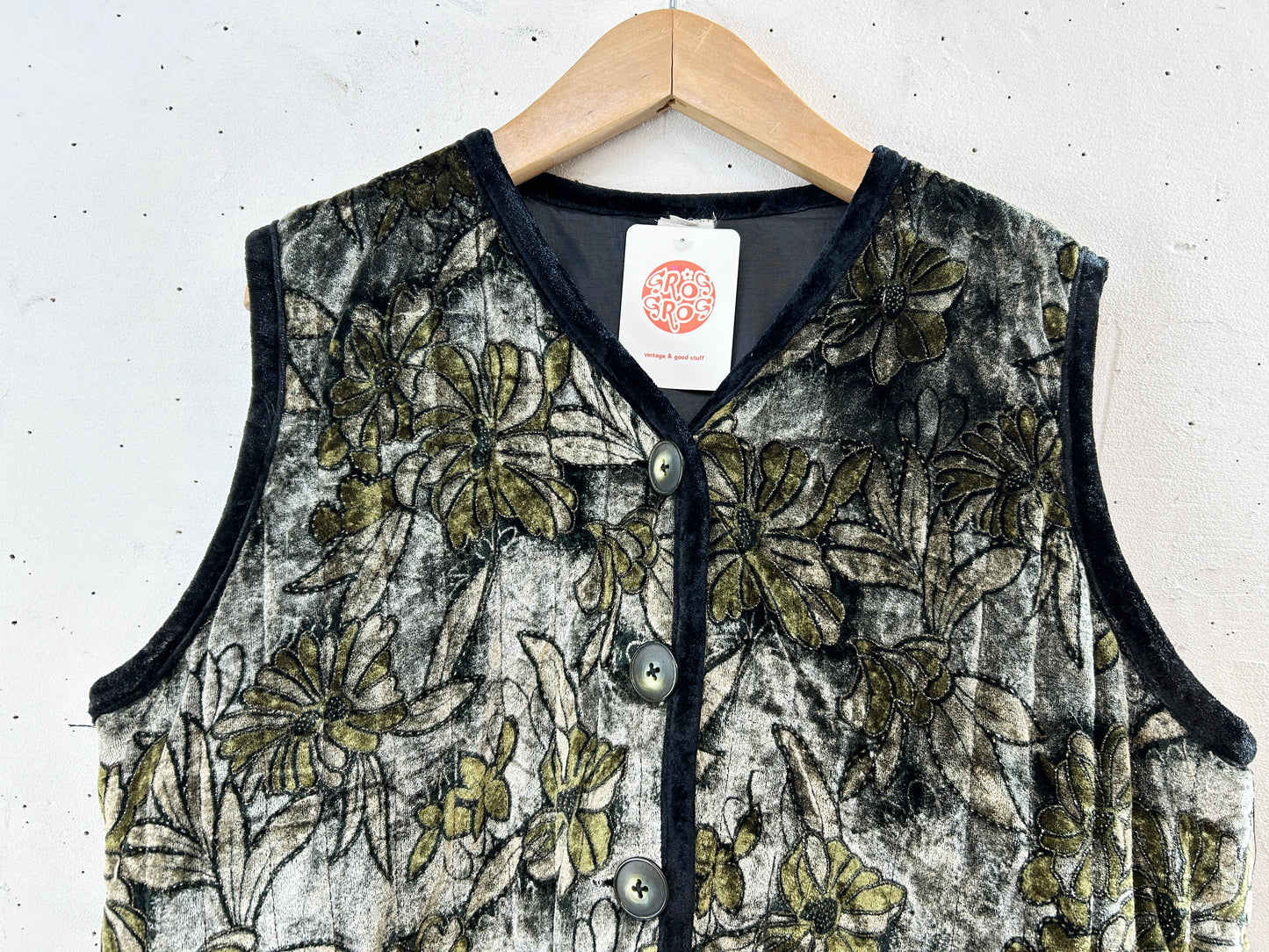 Vintage Velours Vest [I30126]