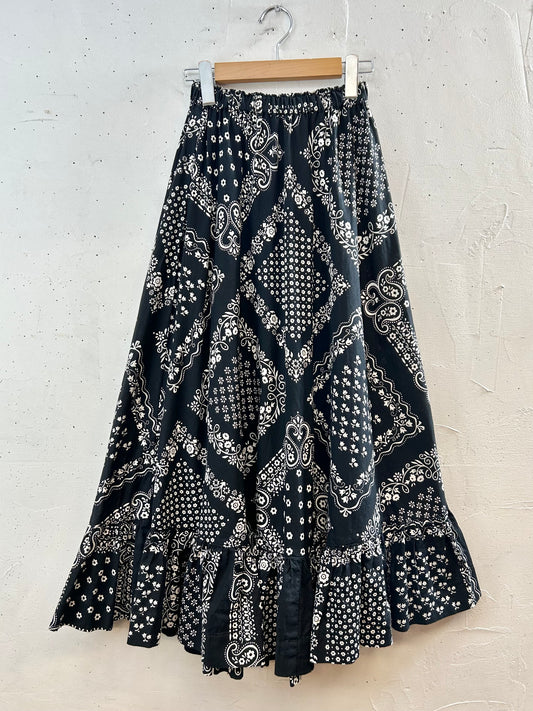 Vintage Bandanna Pattern Skirt [G30613]