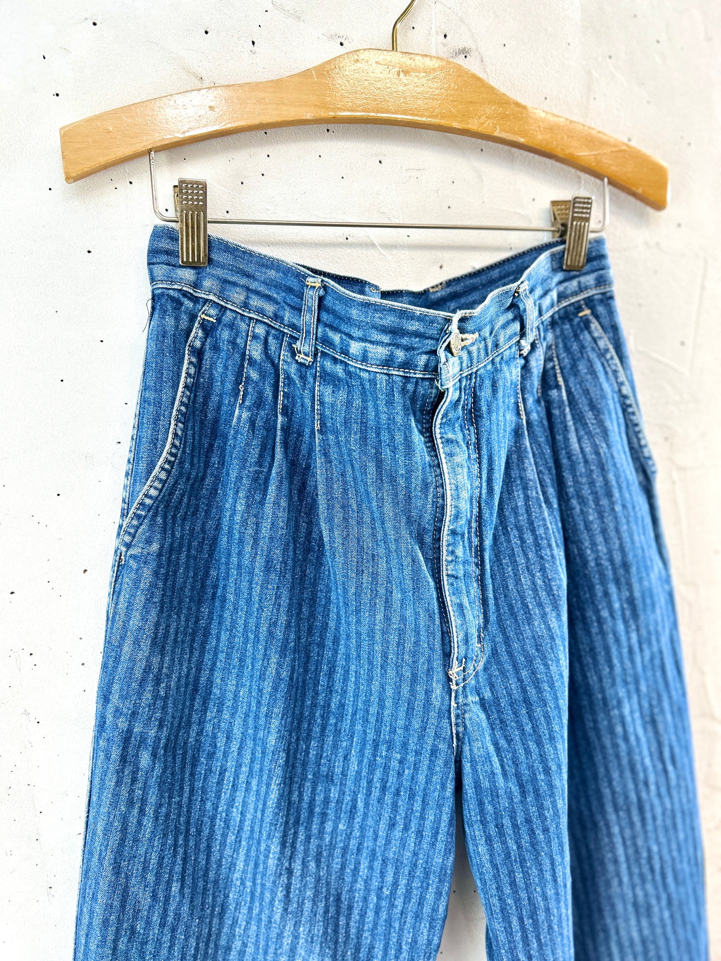 Vintage Denim Stripe Pants  [K30741]